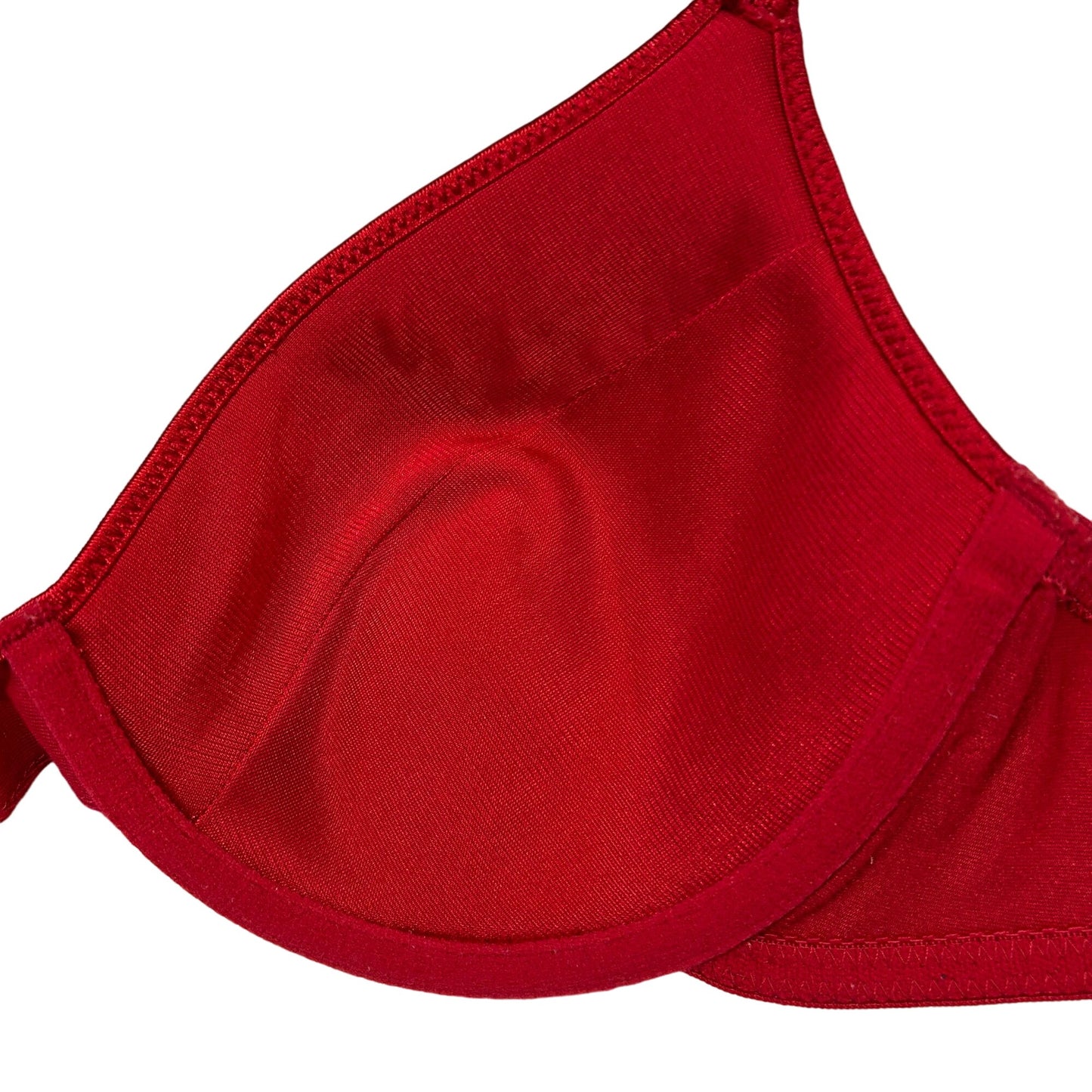 Vtg Sears Intimates 34C Red Black Bra (2) Underwire Lt Lining Lingerie Feminine