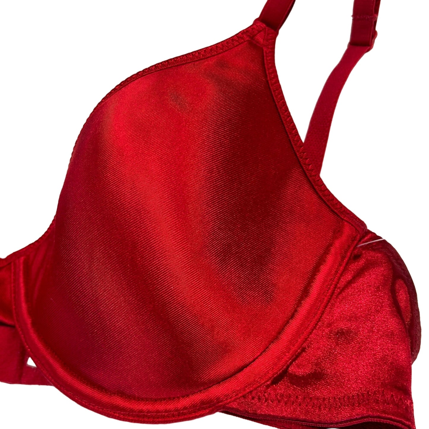 Vtg Sears Intimates 34C Red Black Bra (2) Underwire Lt Lining Lingerie Feminine