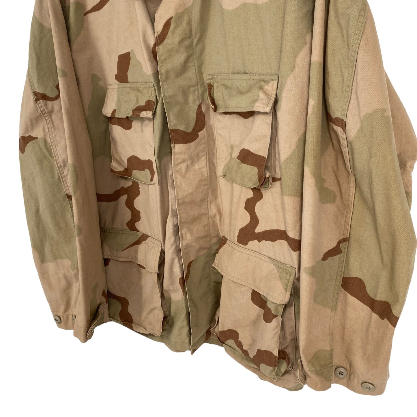 NWT Buzz Off Mens XL Desert Army Camo Jackets Collared Pockets Insect Shield