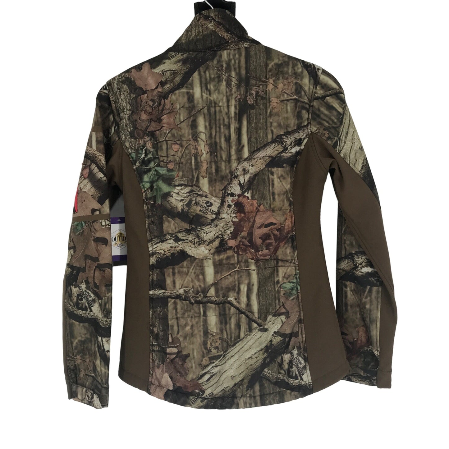 Mossy Oak Break-Up Infinity S 34/36 Camo Jacket Full Zip Pockets Red Accent Logo