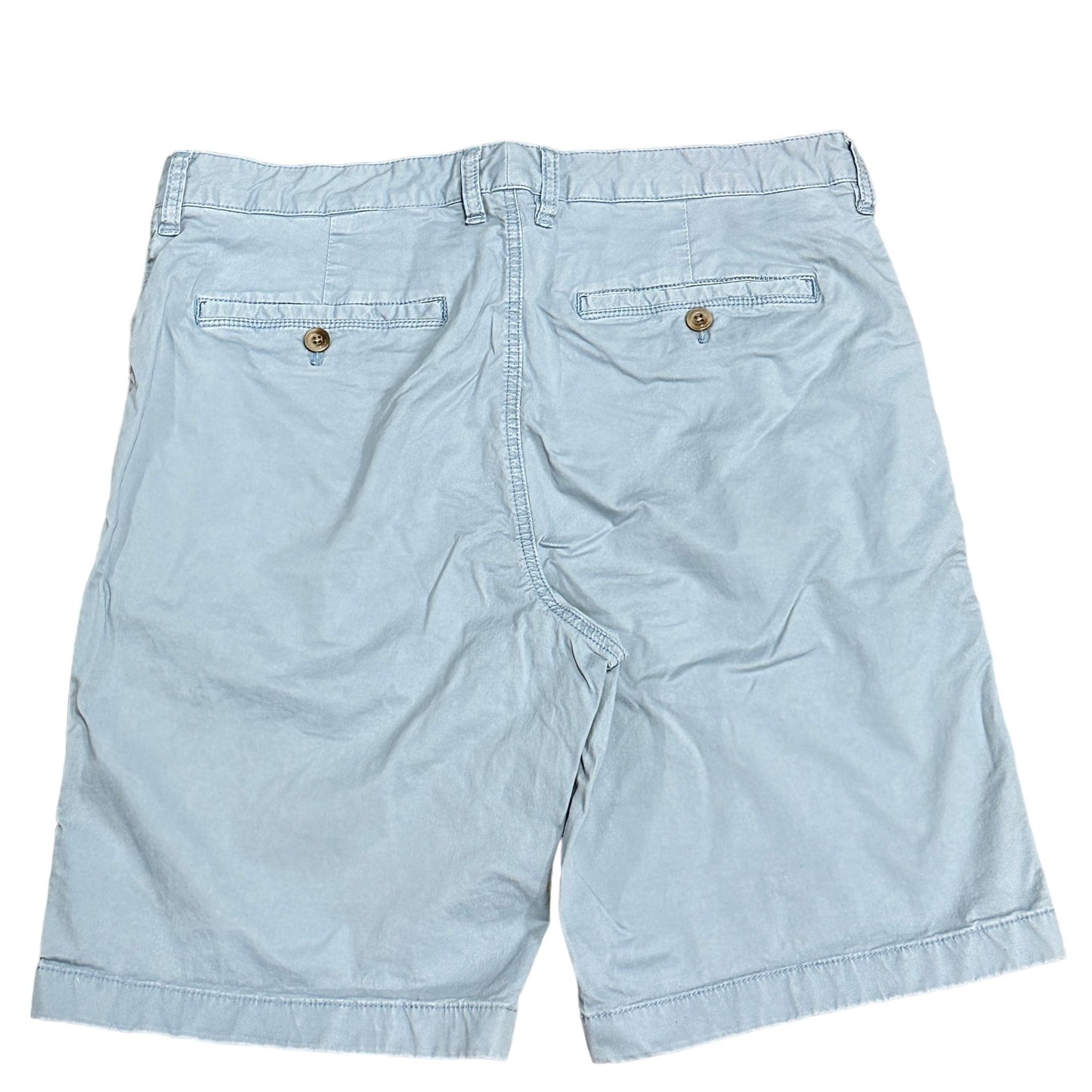 Tommy Bahama Mens 33 Blue Shorts Flat Front Chino Stretch Casual Slash Pockets