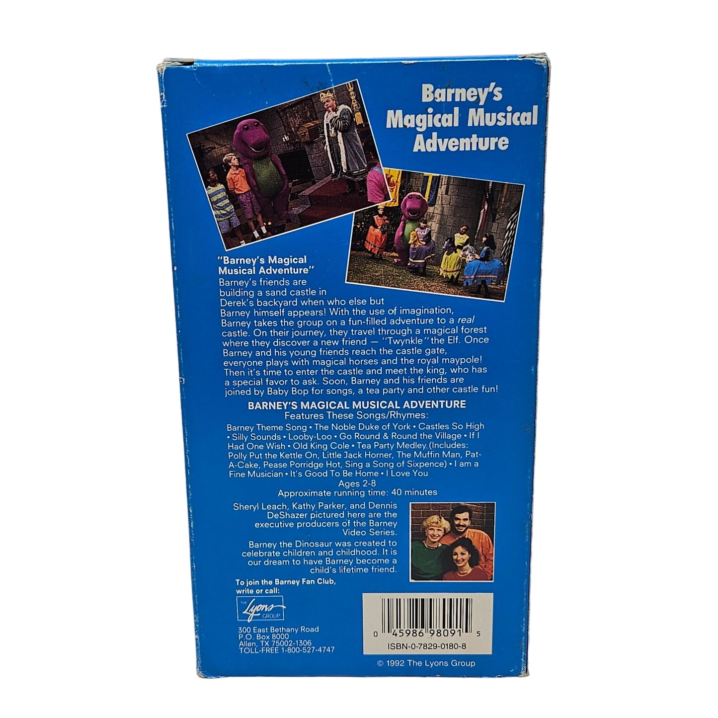 Barney Home Videos VHS Tapes Set of 9 Sing Along Musical Manners Kids TV Show