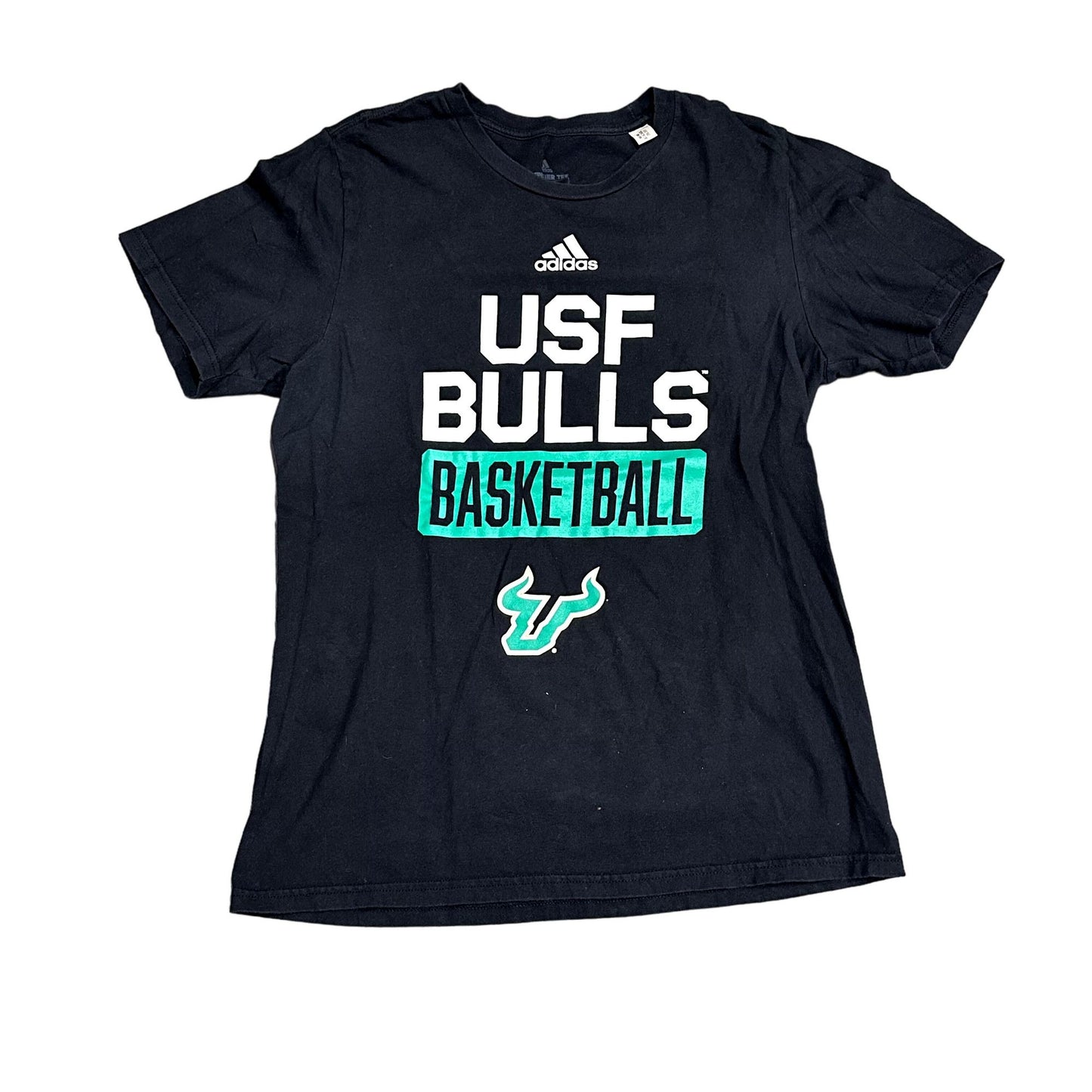 Adidas M USF Bulls Basketball TShirt Graphic Print Short Sleeve Amplifier Tee