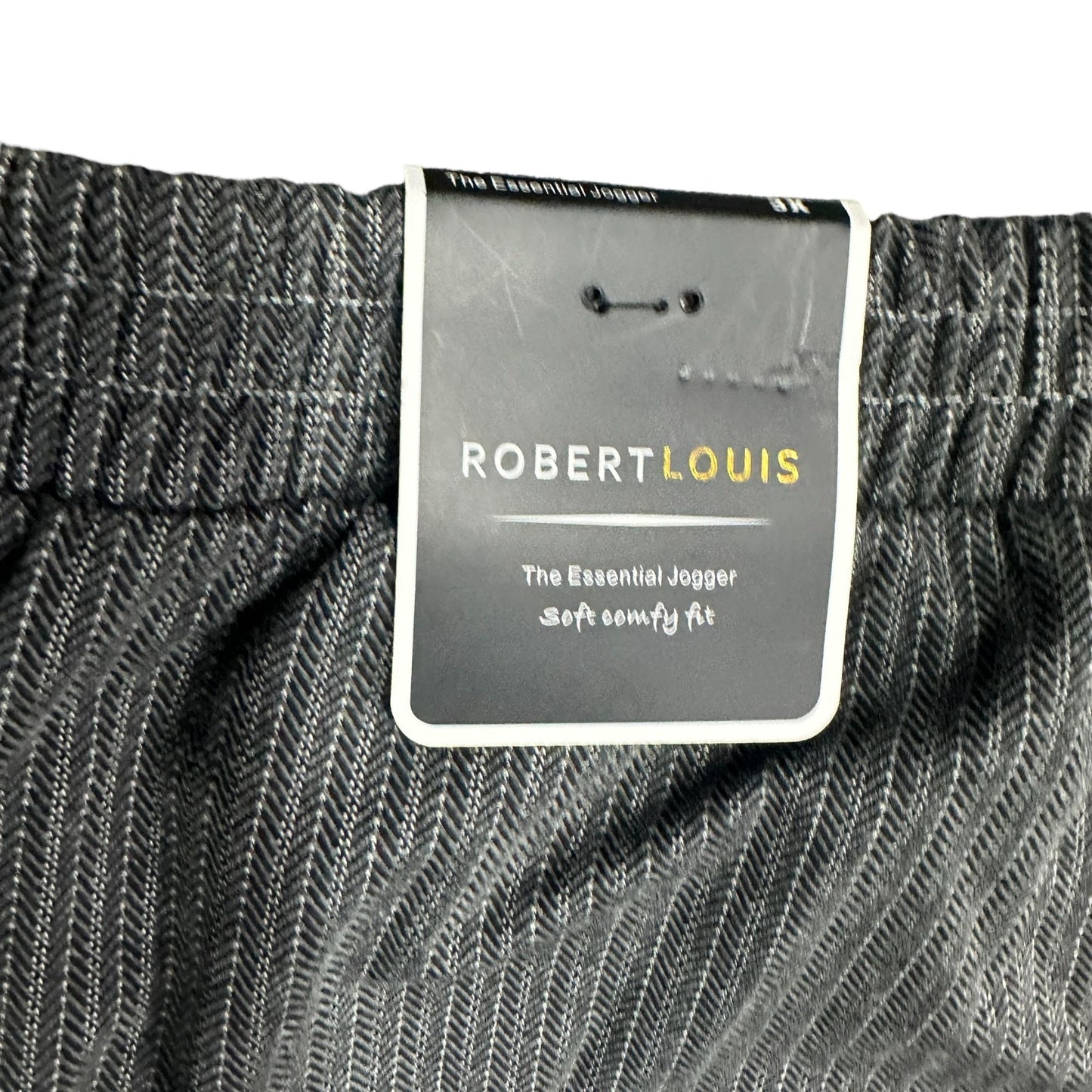 NWT RobertLouis Womens 3X Gray The Essential Jogger Pants Drawstring Waist Comfy