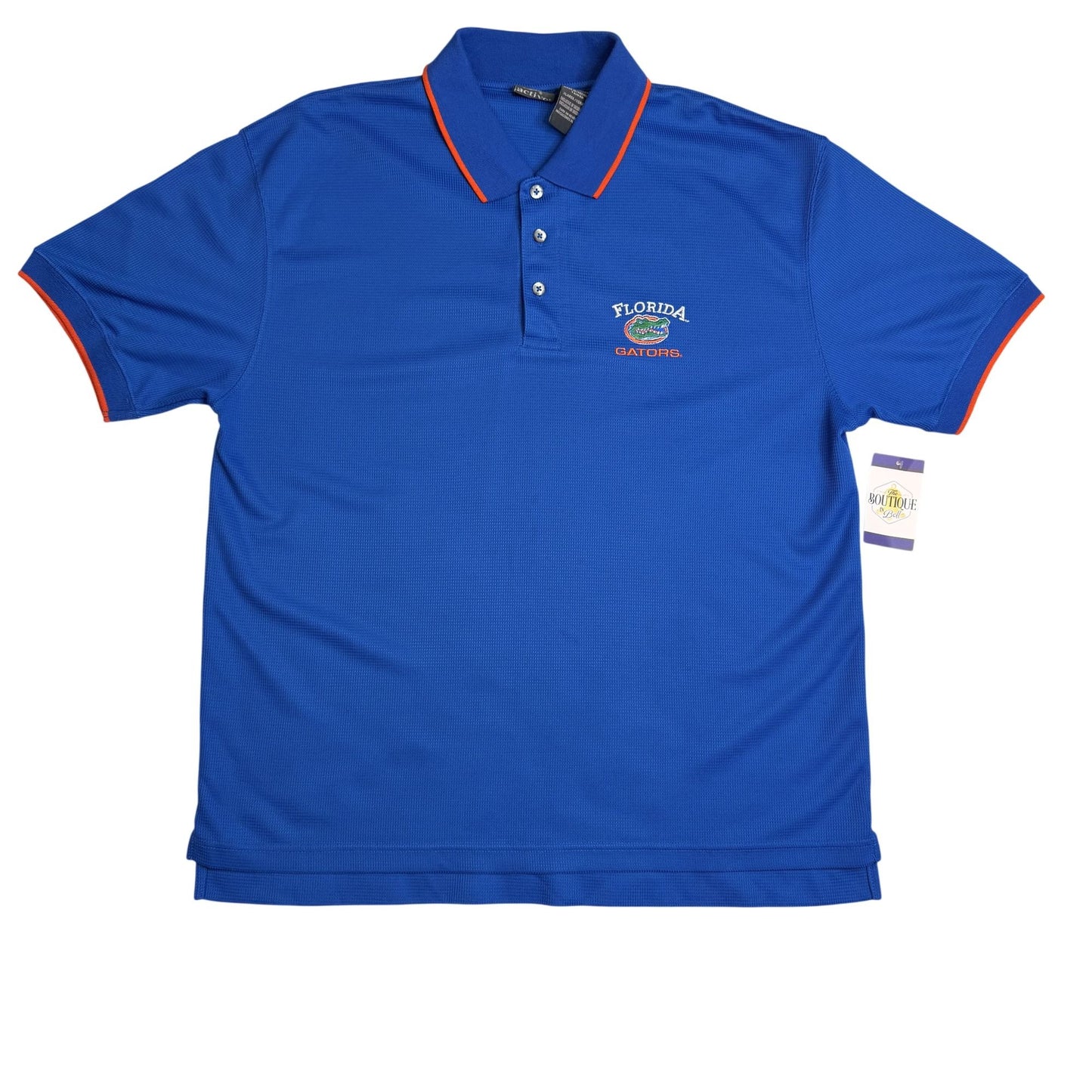 Florida Gators Blue Polo Shirt Mens XL Logo Embroidered UF Team Spirit