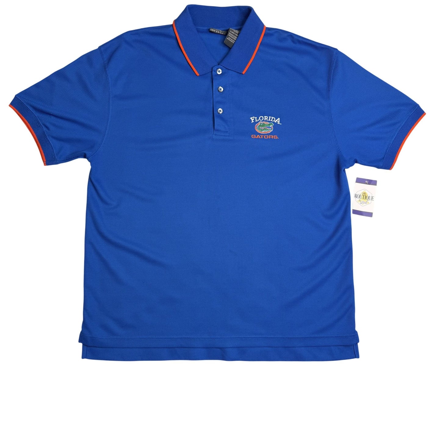 Florida Gators Blue Polo Shirt Mens XL Logo Embroidered UF Team Spirit
