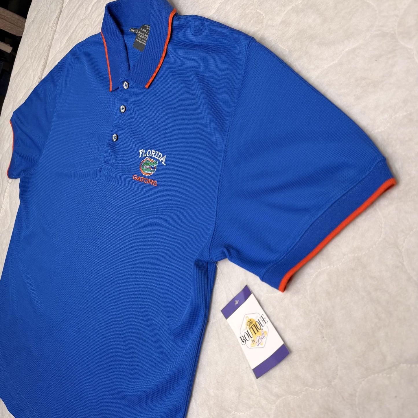 Florida Gators Blue Polo Shirt Mens XL Logo Embroidered UF Team Spirit