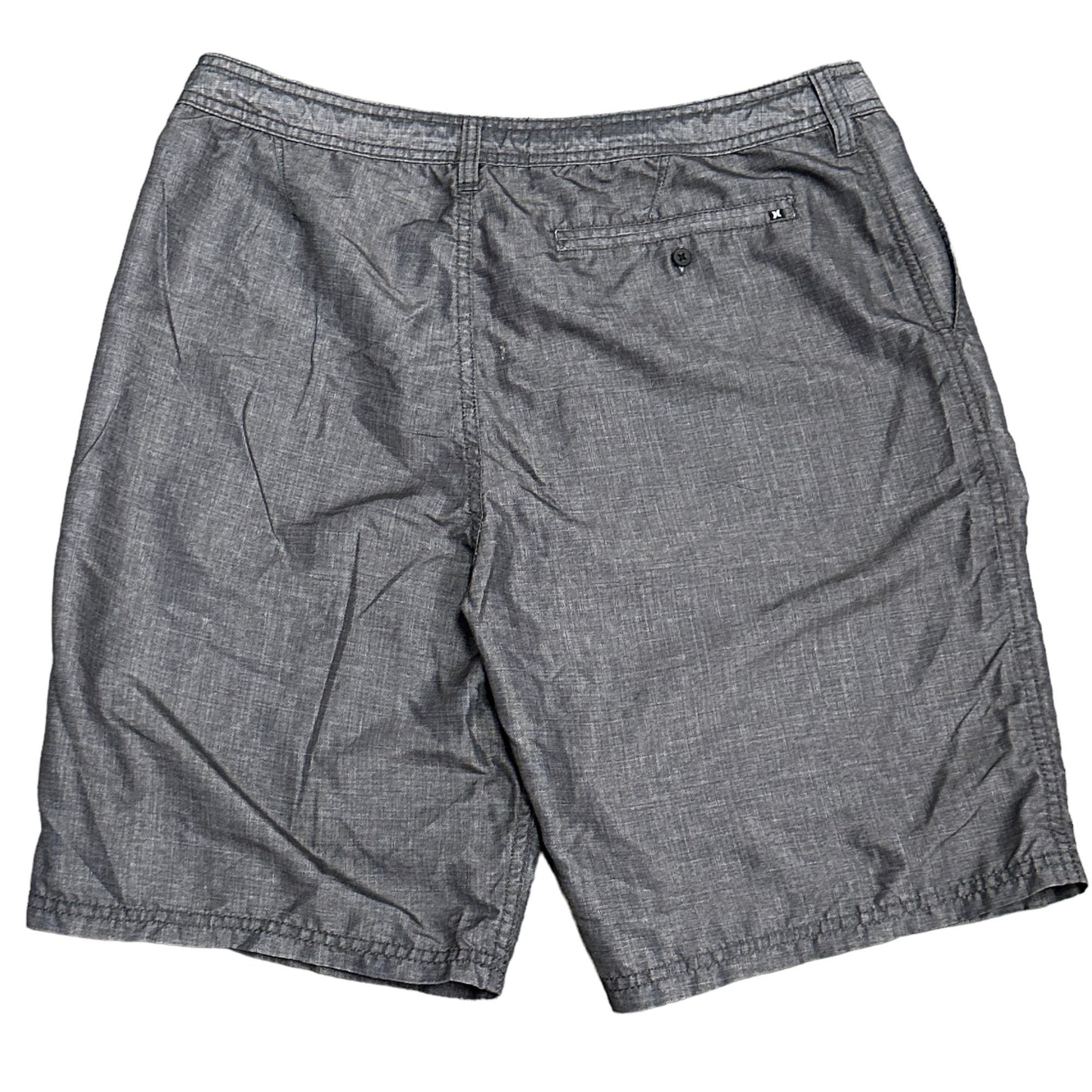 Hurley Mens 32 Black Gray Dri Walkshorts Mesh Pockets Drawstring Shorts Casual