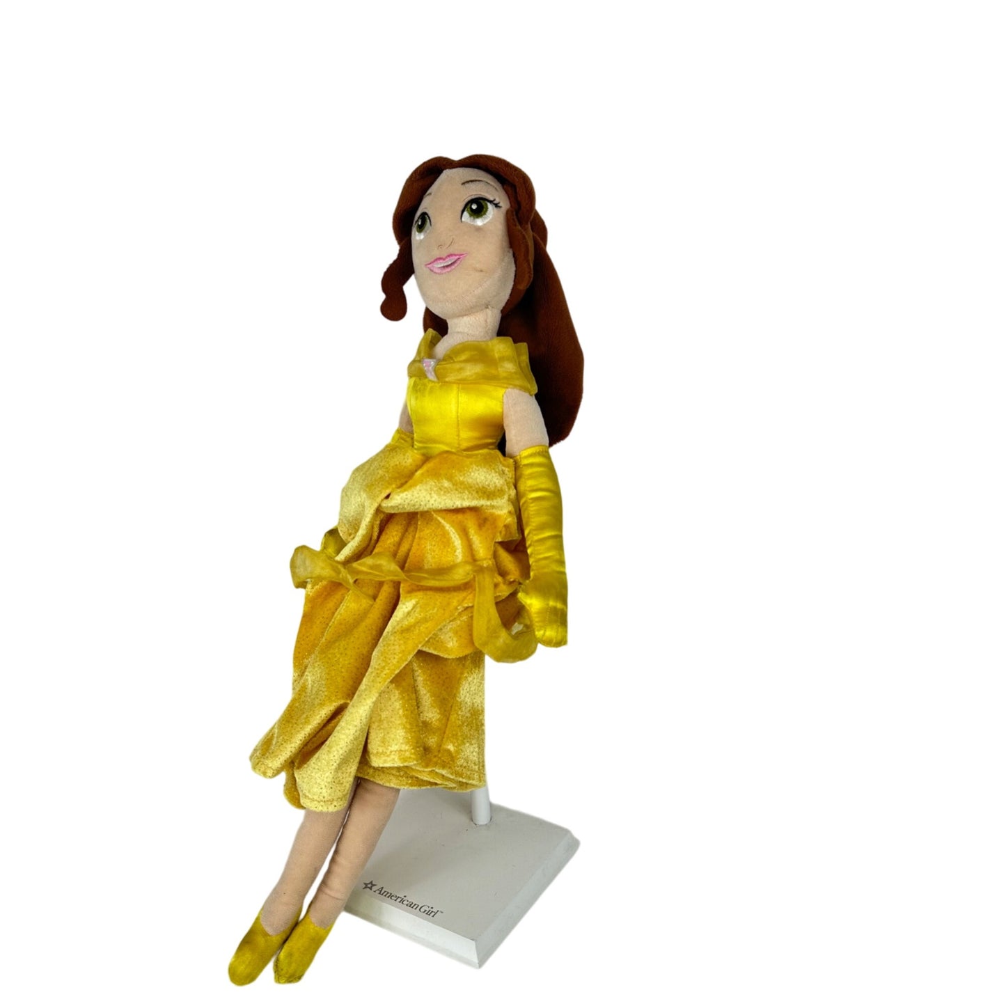 Disney Store 20" Princess Belle Plush Doll Beauty and The Beast Stuffed Toy