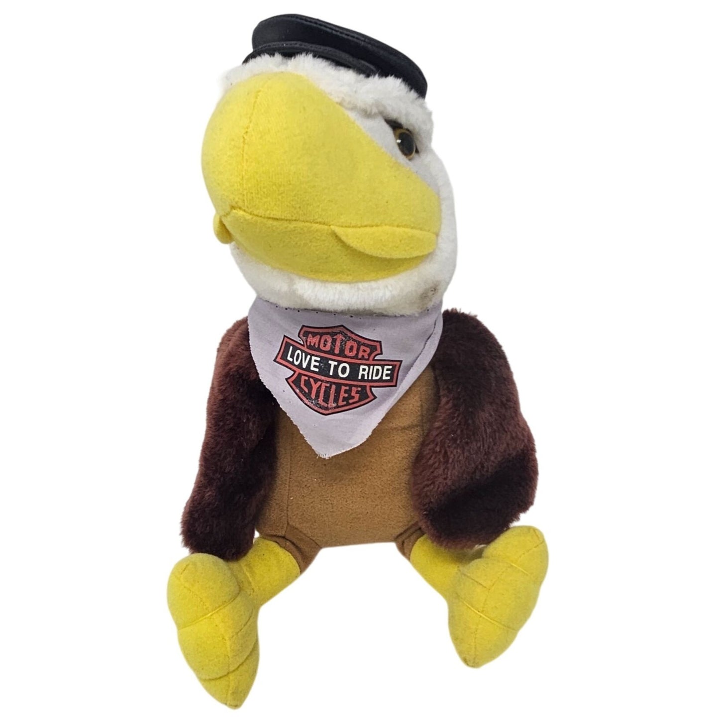 Harley Davidson Motorcycles Bald Eagle Plush Toy Stuffed Animal Biker 13" Tall