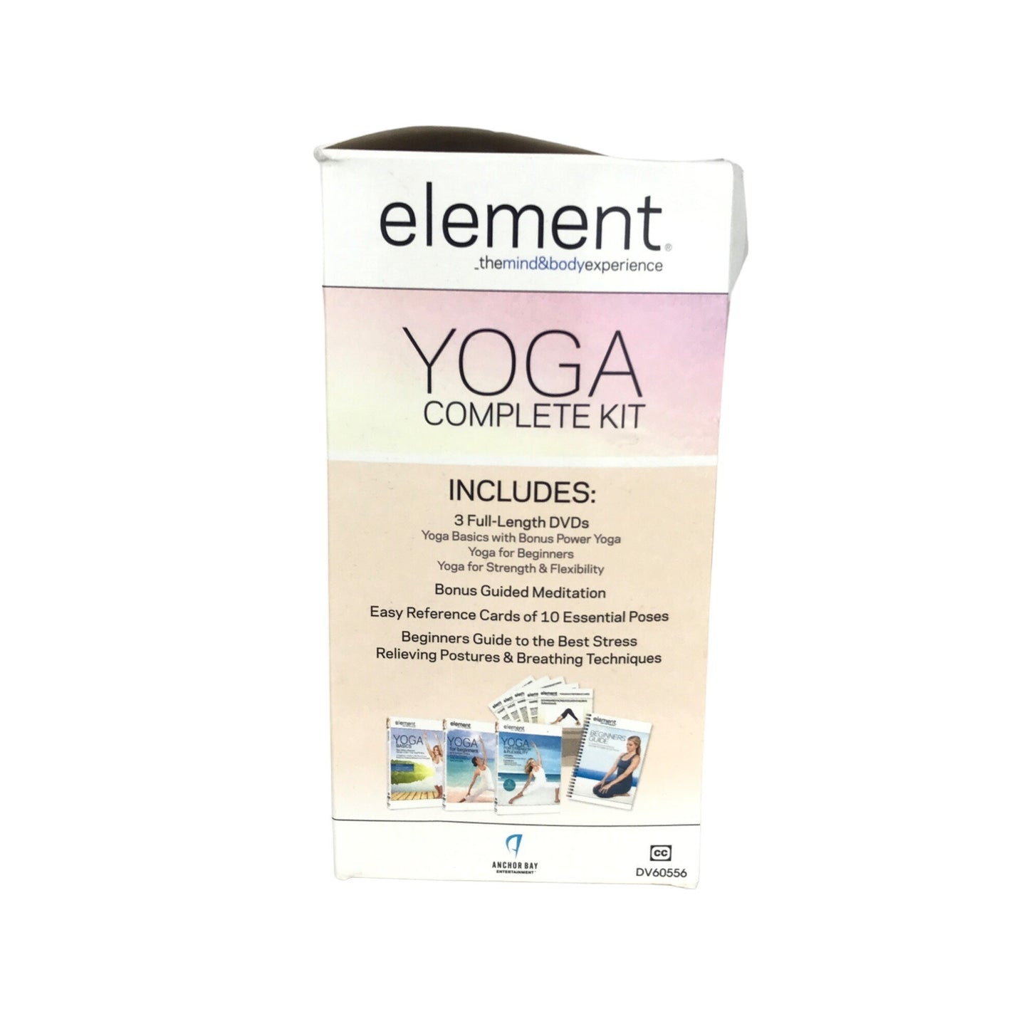 Element Yoga Complete Kit DVD Beginner Basics Meditation Relaxing Stretching