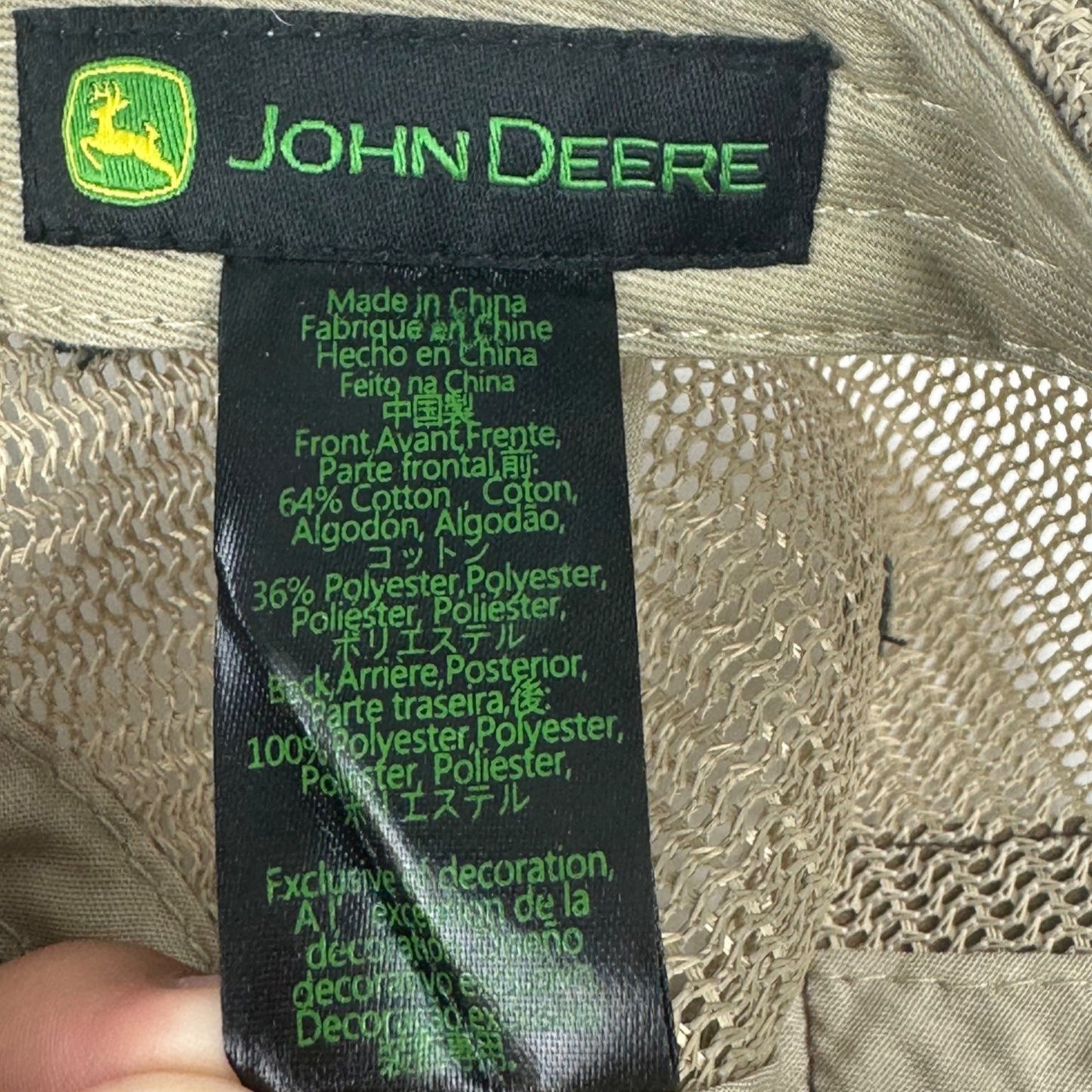 John Deere Quality Parts & Service Since 1837 Snapback Trucker Mesh Hat