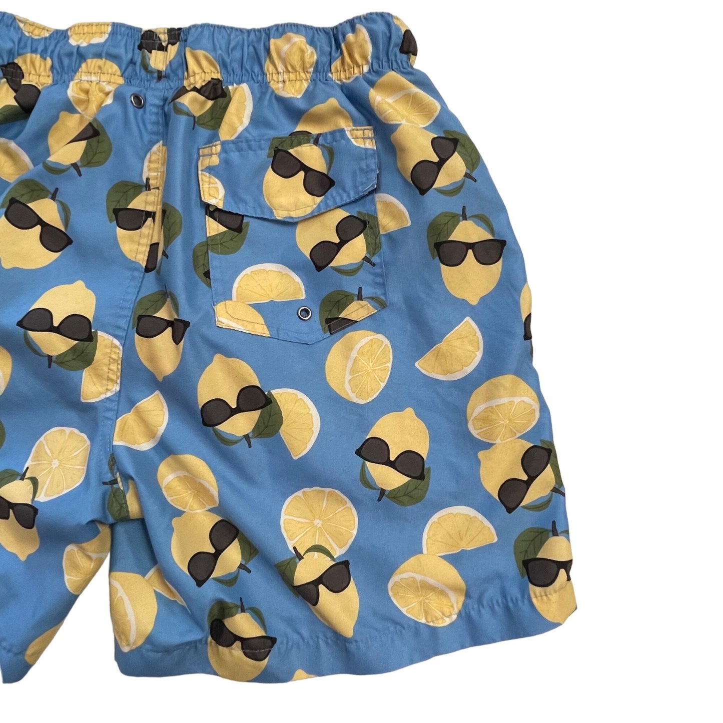 Charleston Threads XXL Lemonheads Swim Trunks Lined Lemon Elastic Draw String