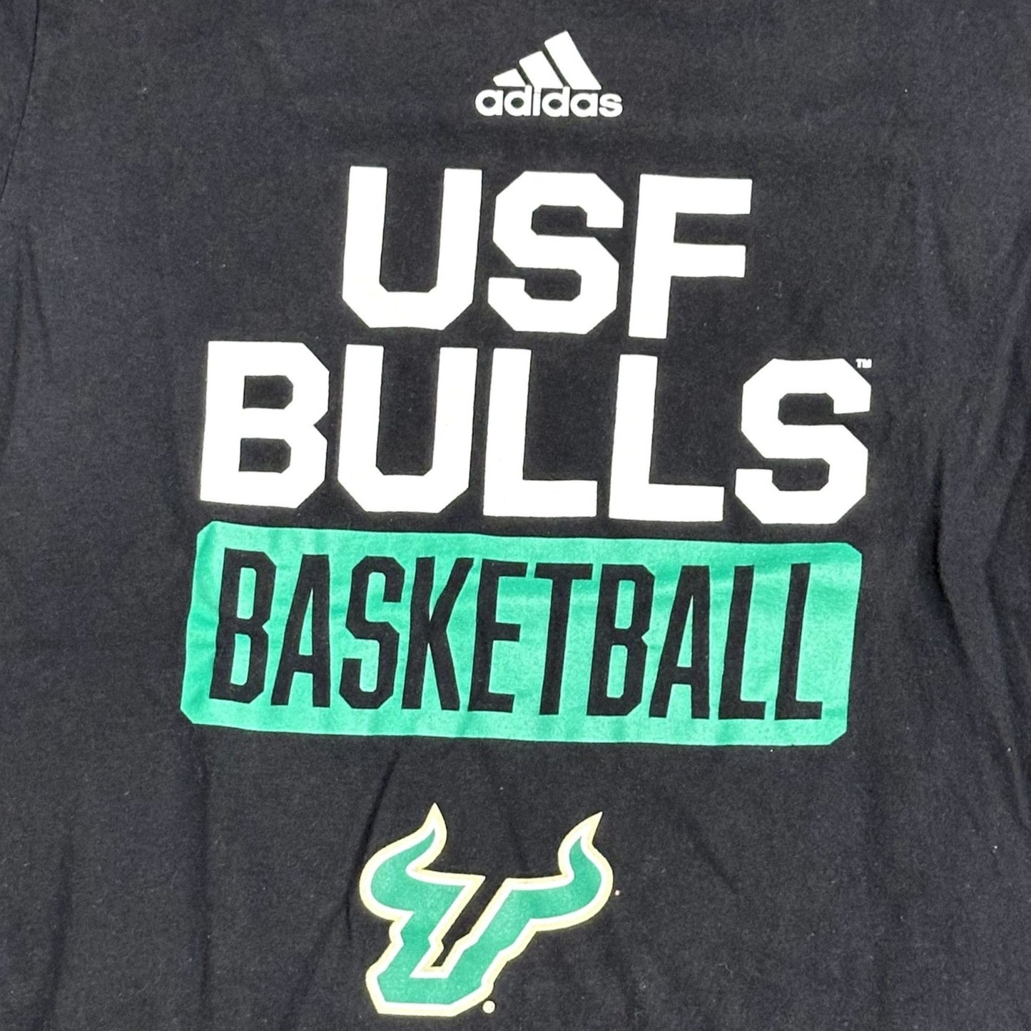 Adidas M USF Bulls Basketball TShirt Graphic Print Short Sleeve Amplifier Tee