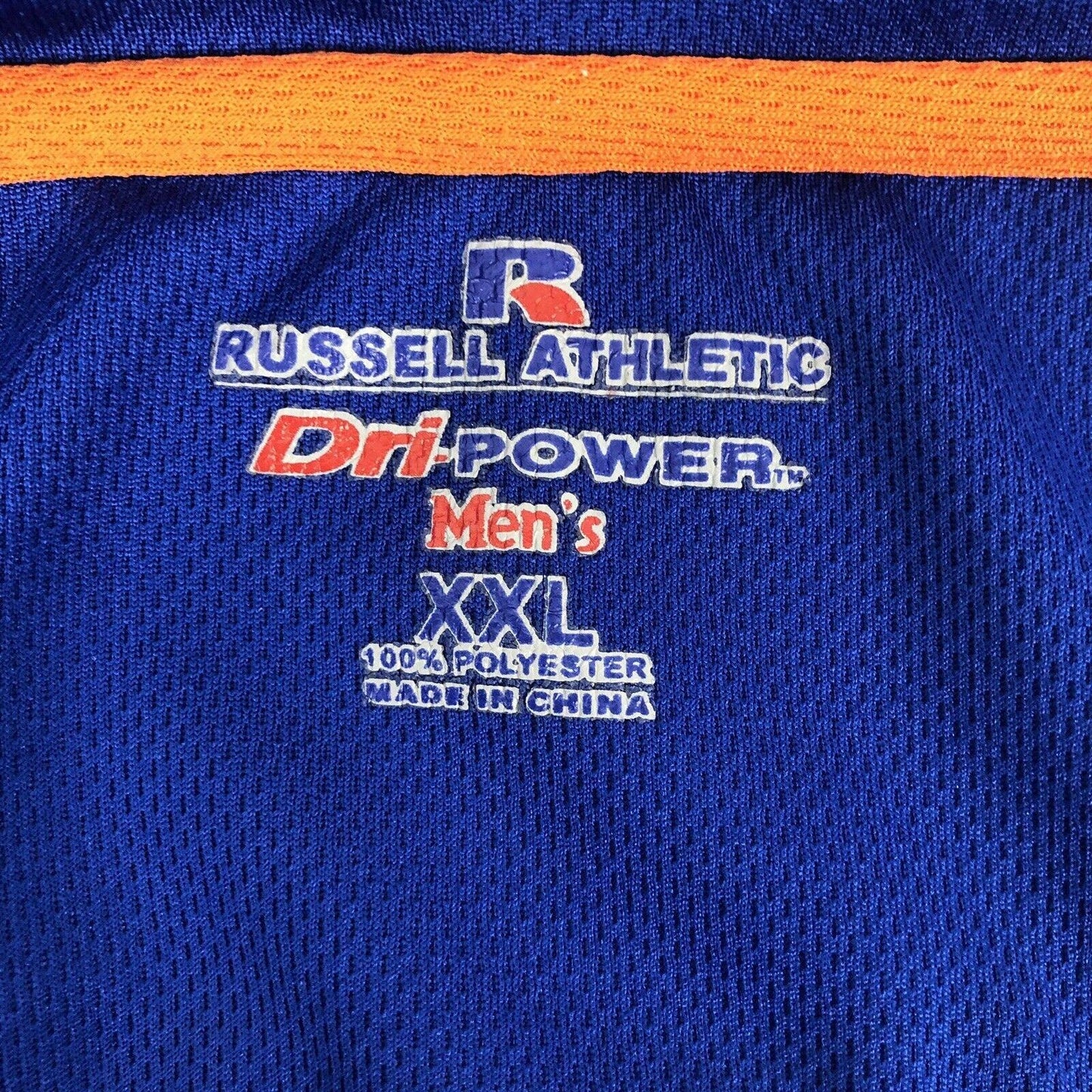 Russell Athletic Mens XXL UF Florida Gators Polo Short Sleeve Shirt Orange Blue