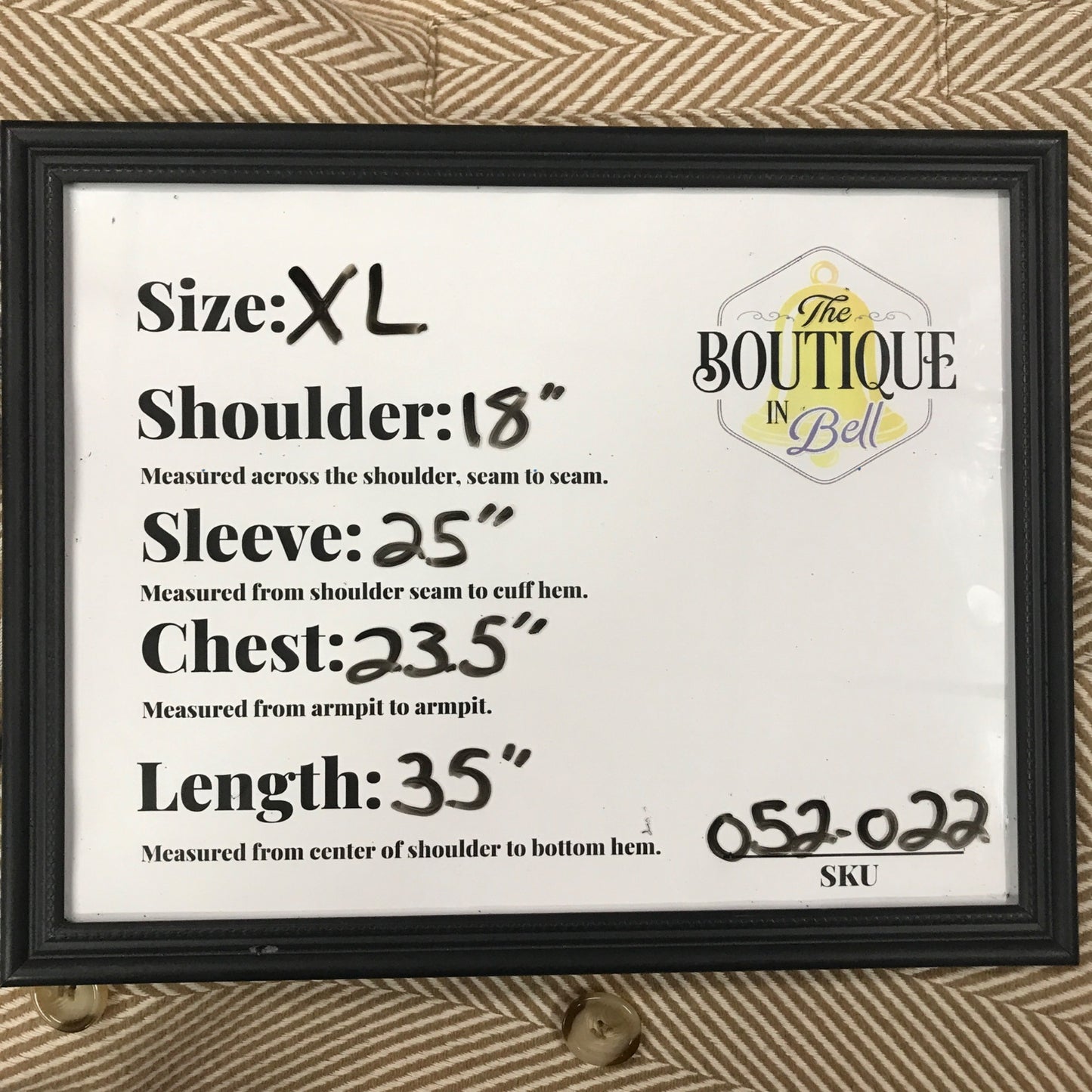 Coldwater Creek Pea Coat Womens XL Tan Double Breasted Front Button Pockets