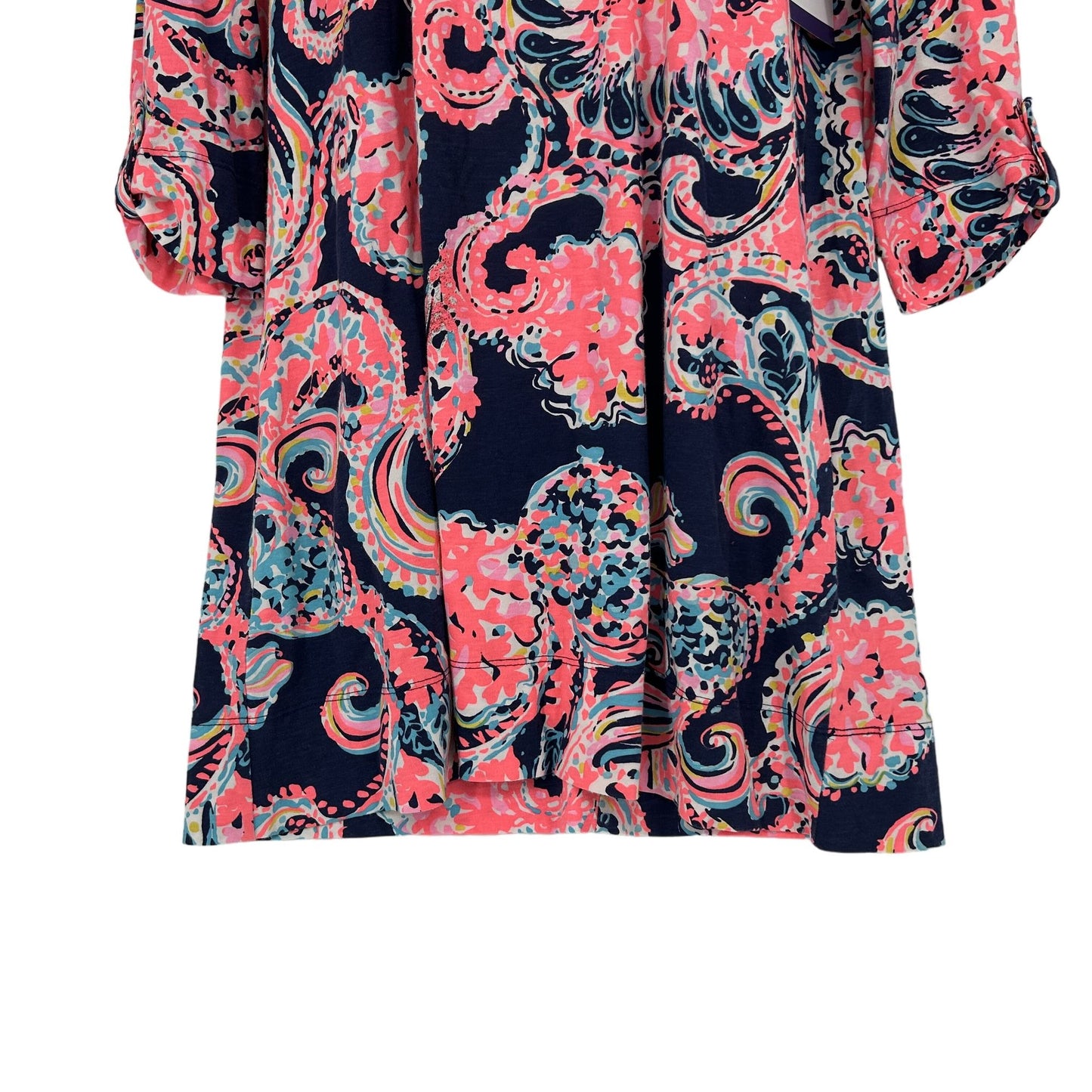 Lilly Pulitzer L Linden Shift Dress Paisley Pop Up For The Halibut Pima Cotton