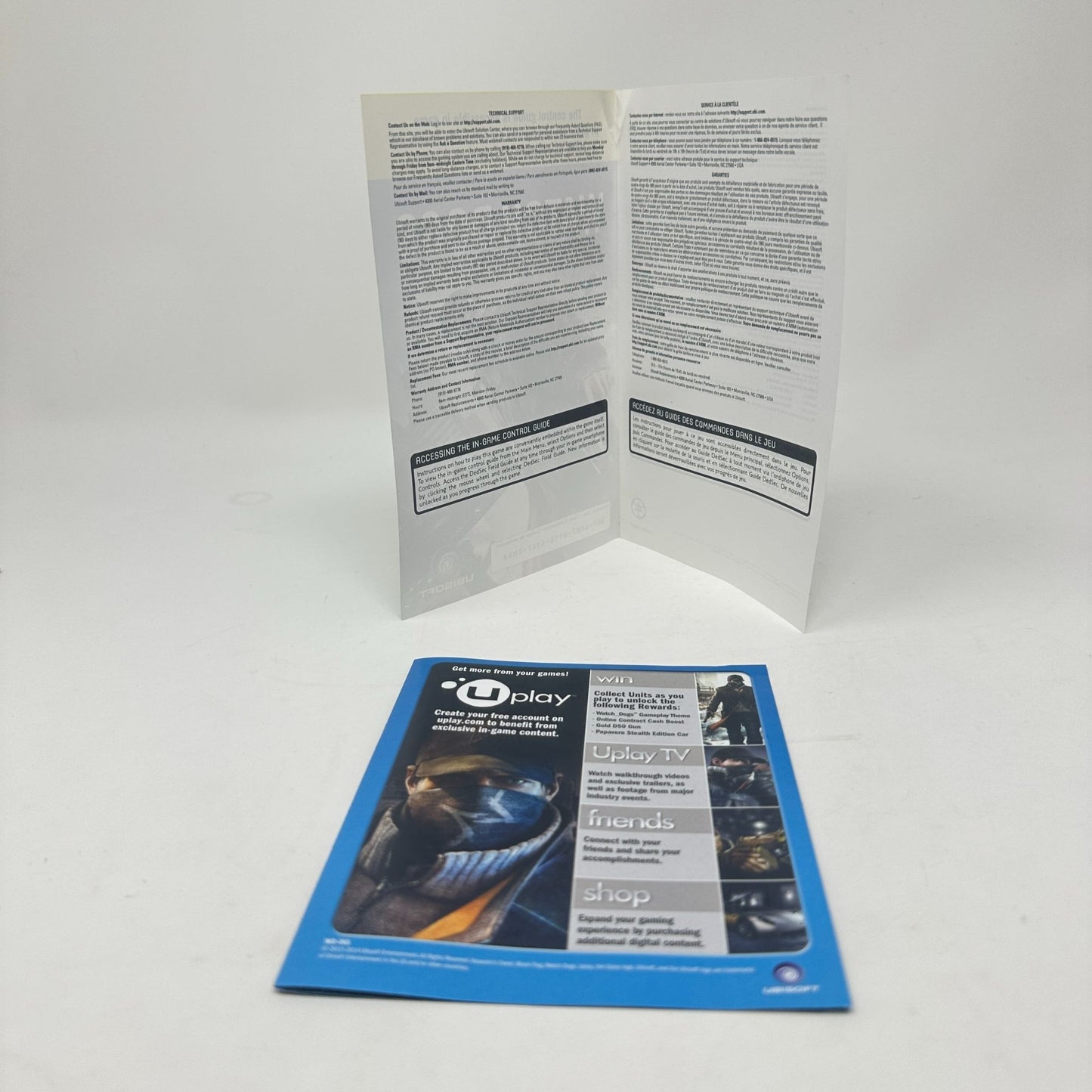 Watch Dogs PC DVD-ROM Computer Ubisoft Video Game in Case w/ Codes and Manual