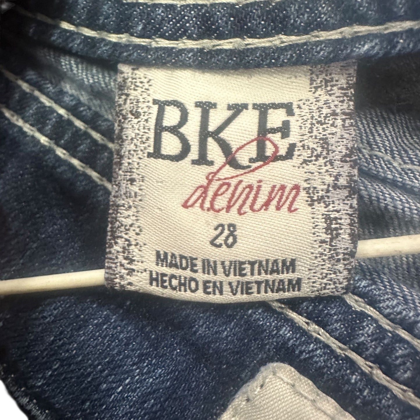 BKE Denim Stella Womens 28  Jean Shorts Distressed Raw Frayed Hem Stretch