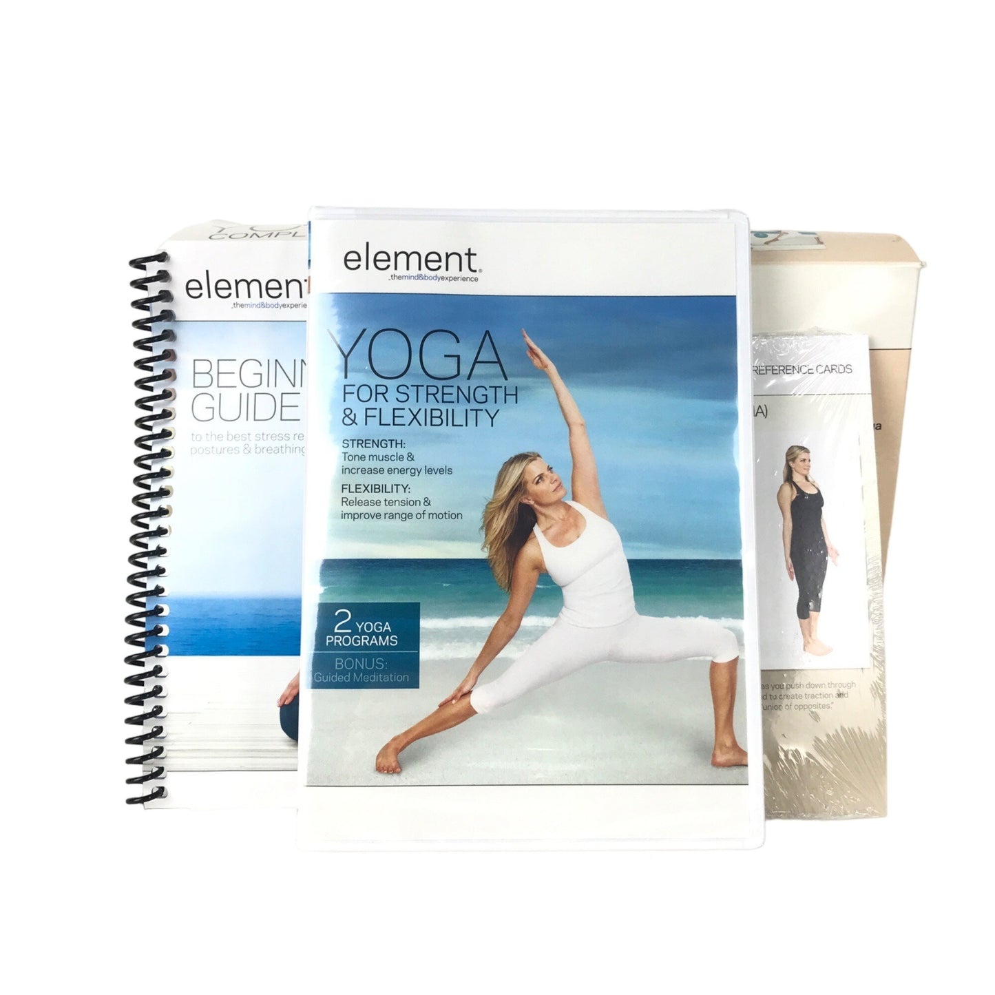 Element Yoga Complete Kit DVD Beginner Basics Meditation Relaxing Stretching