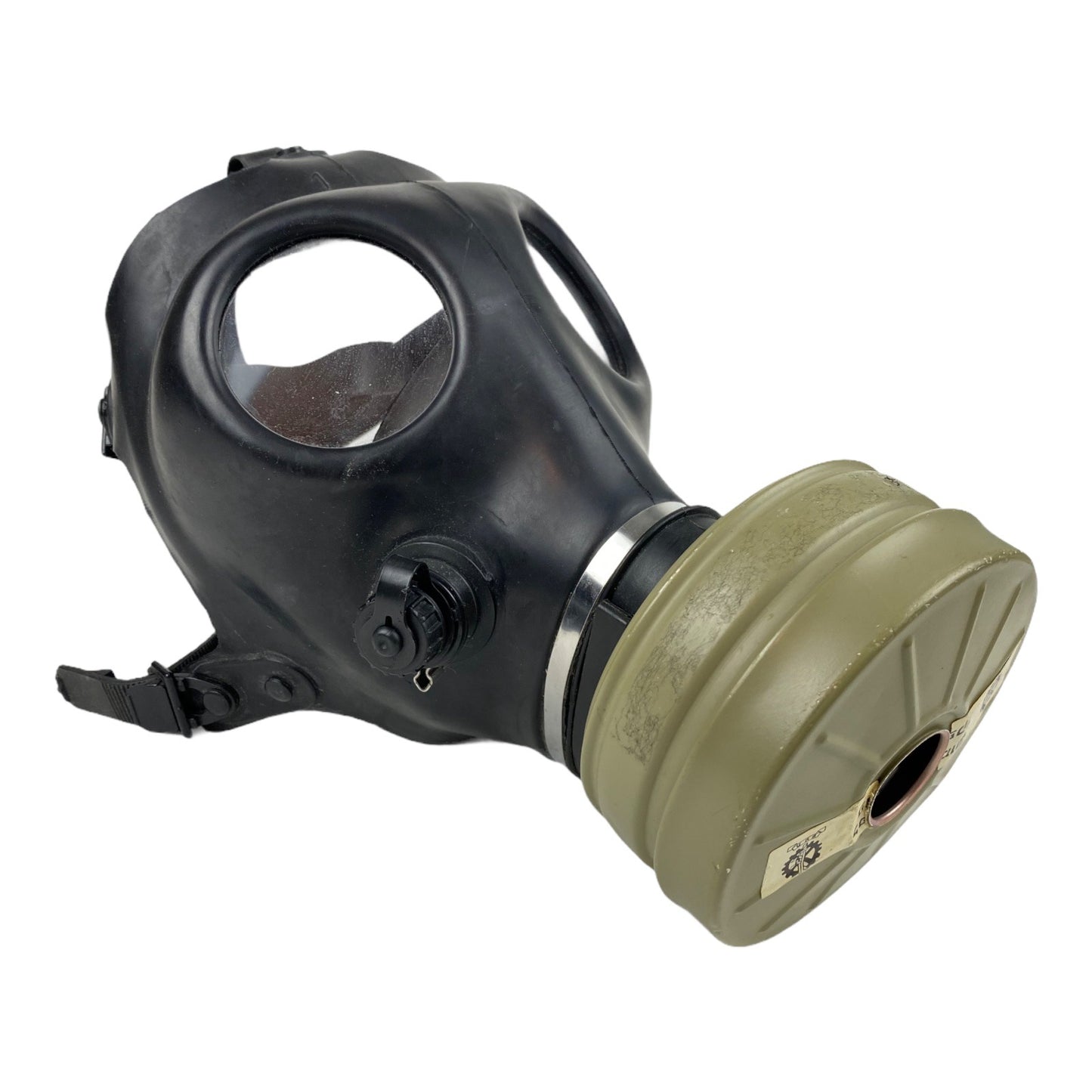 Used Vintage Gas Mask with Zivilschutzfilter 68 Canister for Display Only