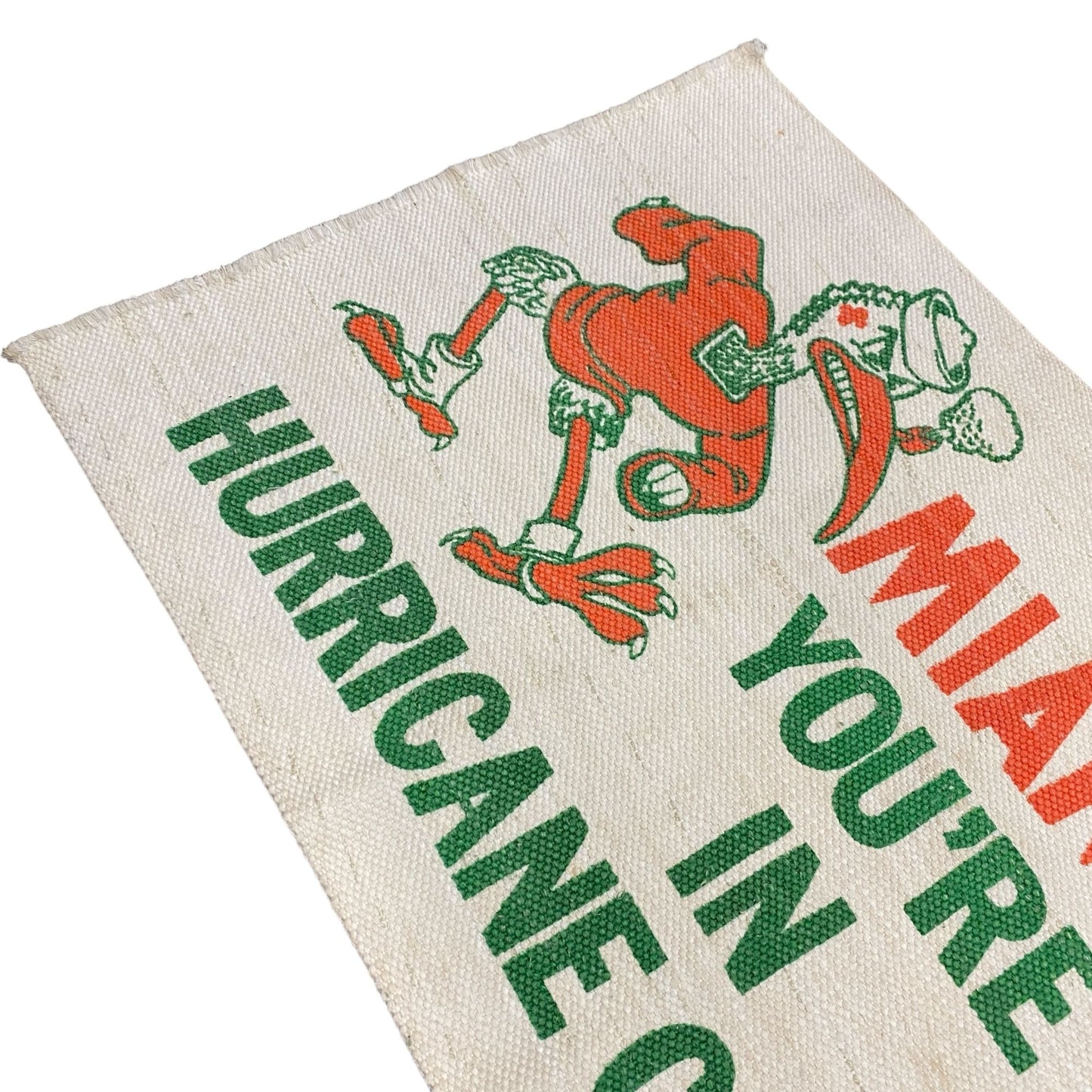 Vintage Miami Hurricanes Woven Rug