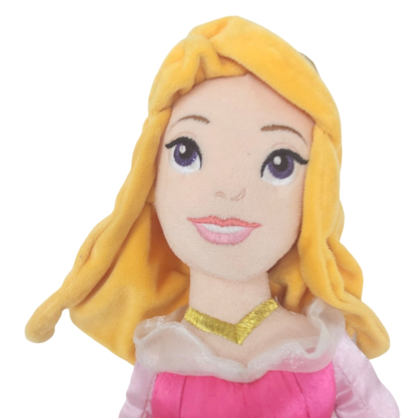 Disney Store Sleeping Beauty Princess Aurora 20" Plush Toy Doll Pink Animation