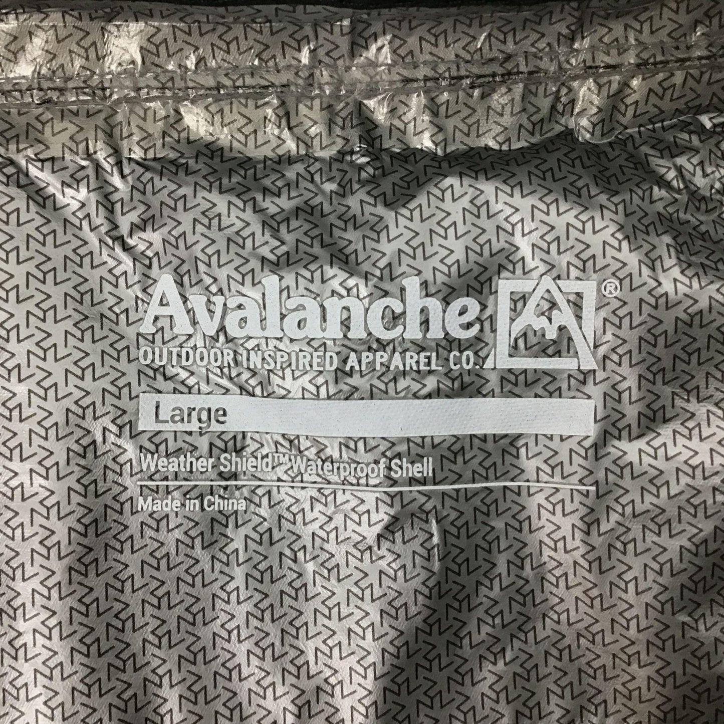 Avalanche Womens L Windbreaker Jacket Hidden Hood Thumbholes Waterproof Zip Up