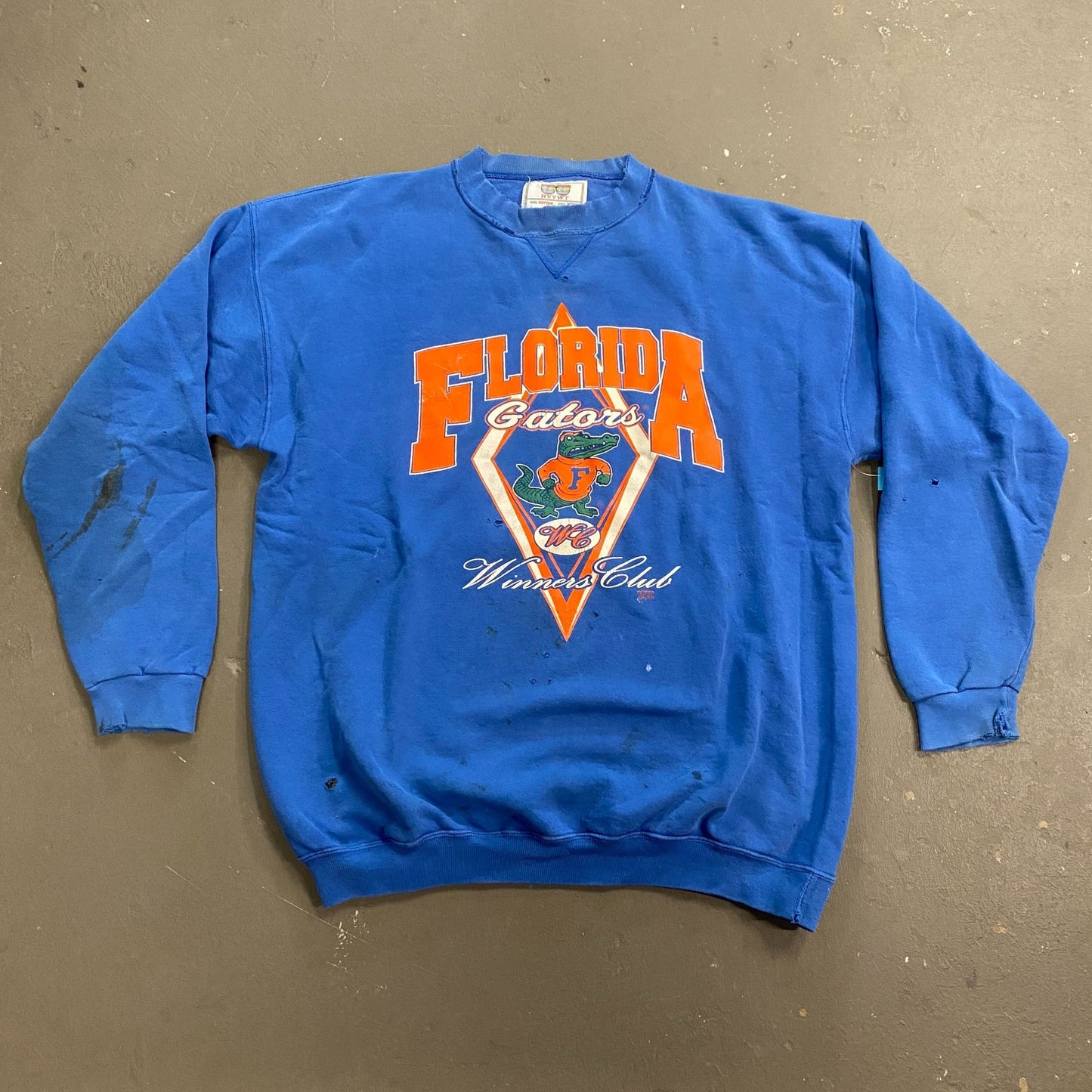 Vintage 20/20 Sport XL Florida Gators Pullover Sweatshirt Grunge Made in USA