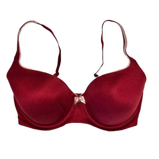 Victorias Secret Body by Victoria Lined Demi Bra 34DDD Burgundy Convertible Bra