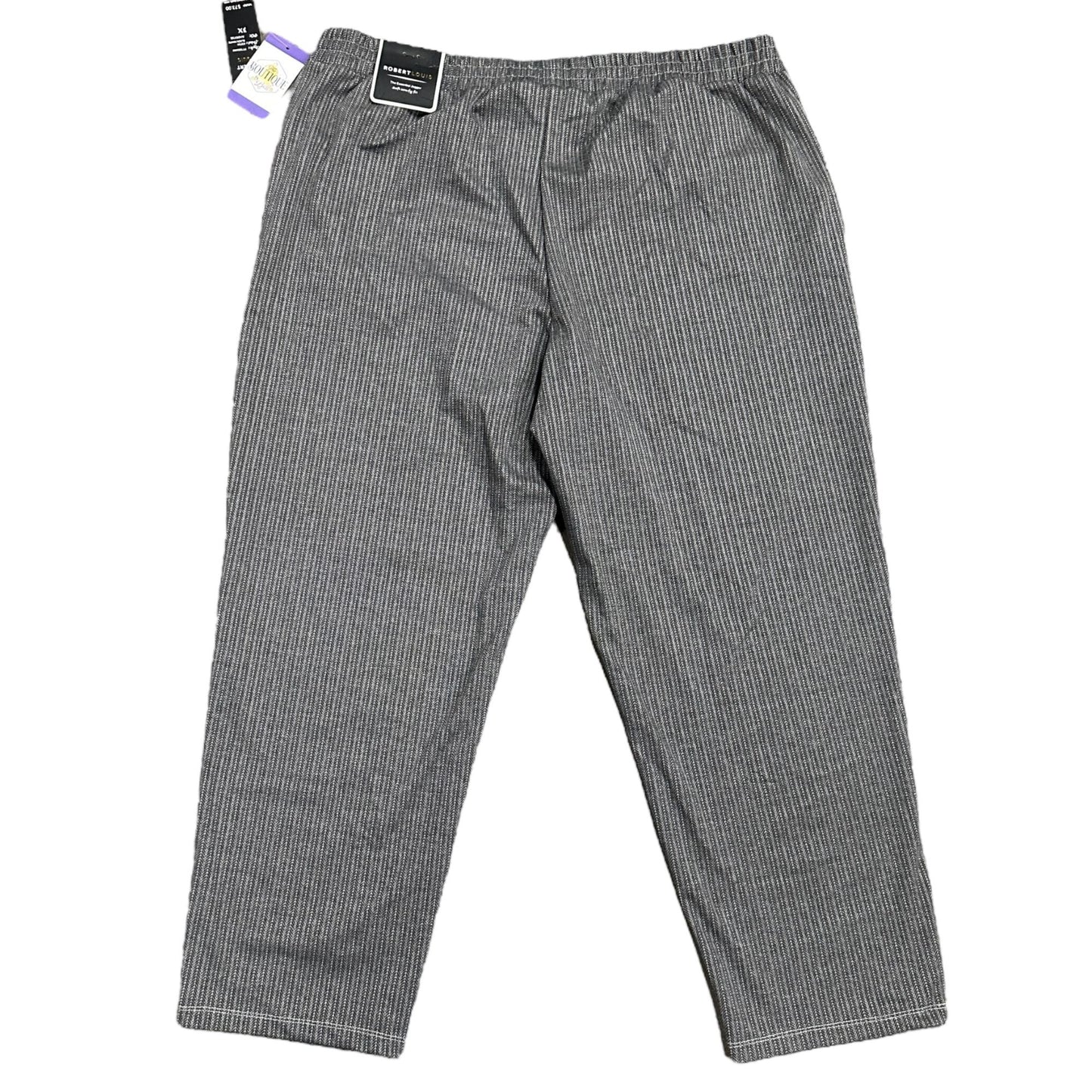 NWT RobertLouis Womens 3X Gray The Essential Jogger Pants Drawstring Waist Comfy