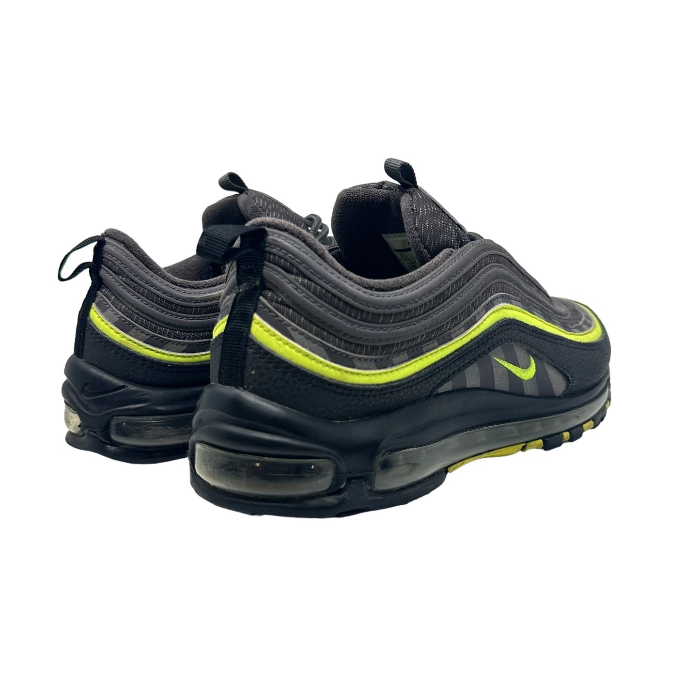 Nike Mens 9.5 Air Max 97 Thunder Grey Lime Blast Running Sneakers BV6057-001