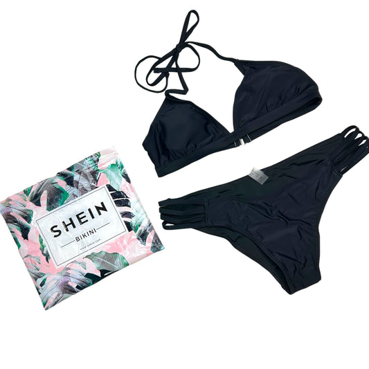 NWOT SHEIN S Black String Bikini Set