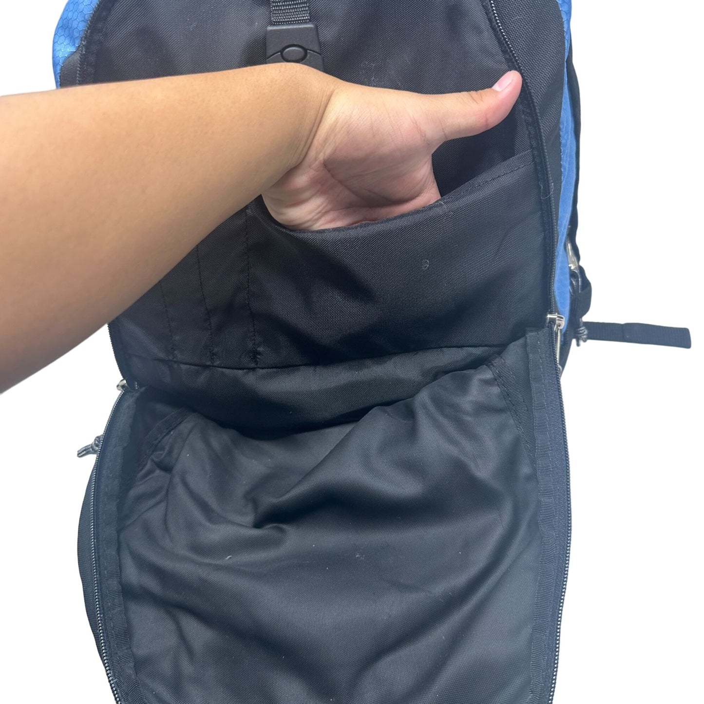 Outdoor Products Backpack Blue Black Multiple Pockets School Hiking Camping