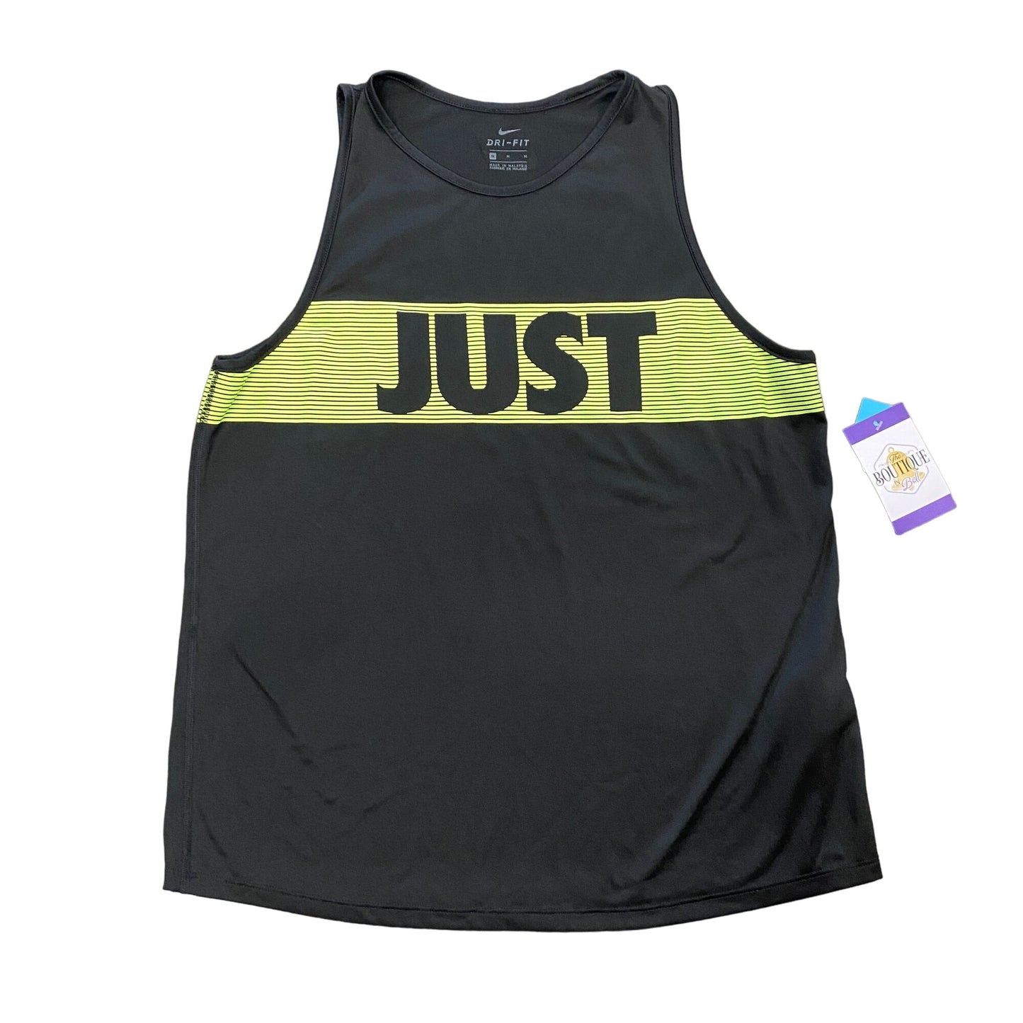 Nike Mens M Dri-Fit Tank Top Just Do It Sleeveless Workout Shirt Gym Wear Logo