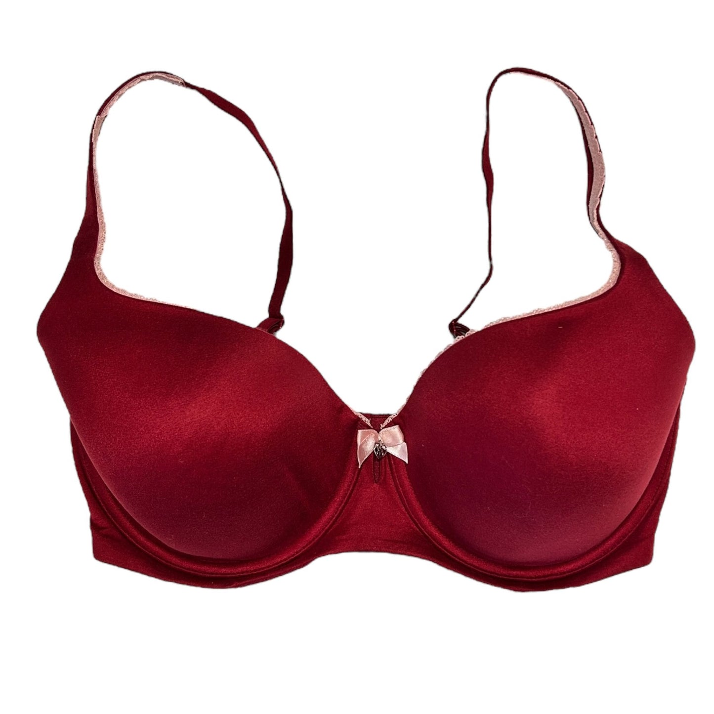 Victorias Secret Body by Victoria Lined Demi Bra 34DDD Burgundy Convertible Bra