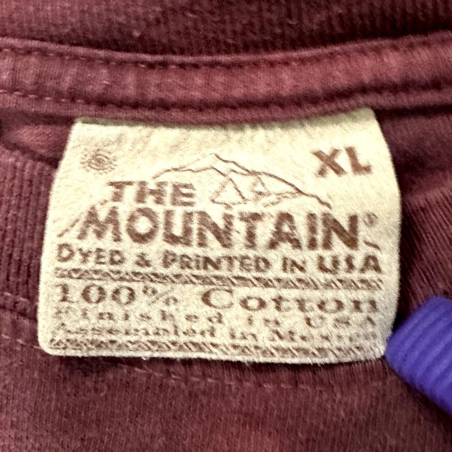 The Mountain Mens XL Red Tie Dye TShirt Pirate Skull Pocket David Penfound