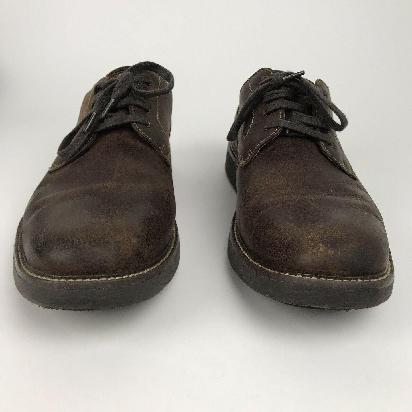 Dockers Brown Leather Parkway Oxfords Mens 10.5 Casual Work Dress Shoes