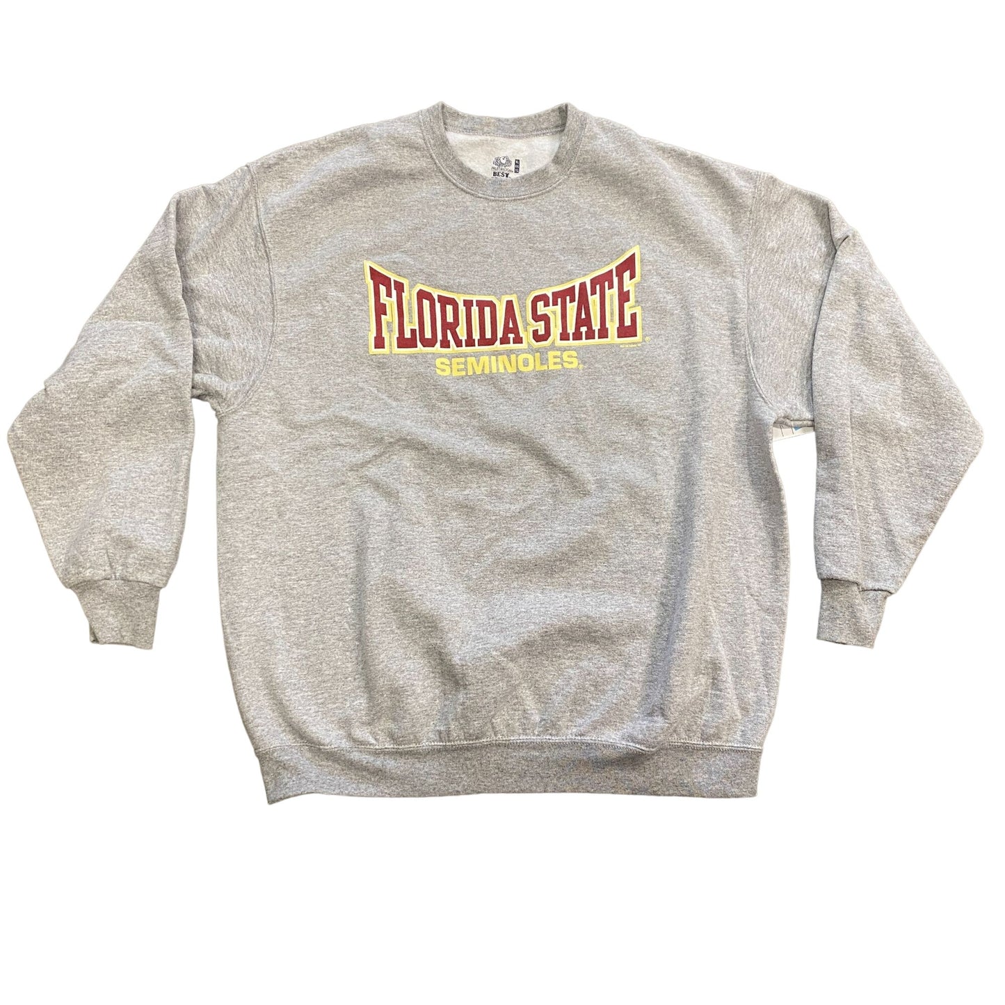 Fruit of the Loom Mens XL Florida State Seminoles Pullover Sweatshirt Grey FSU