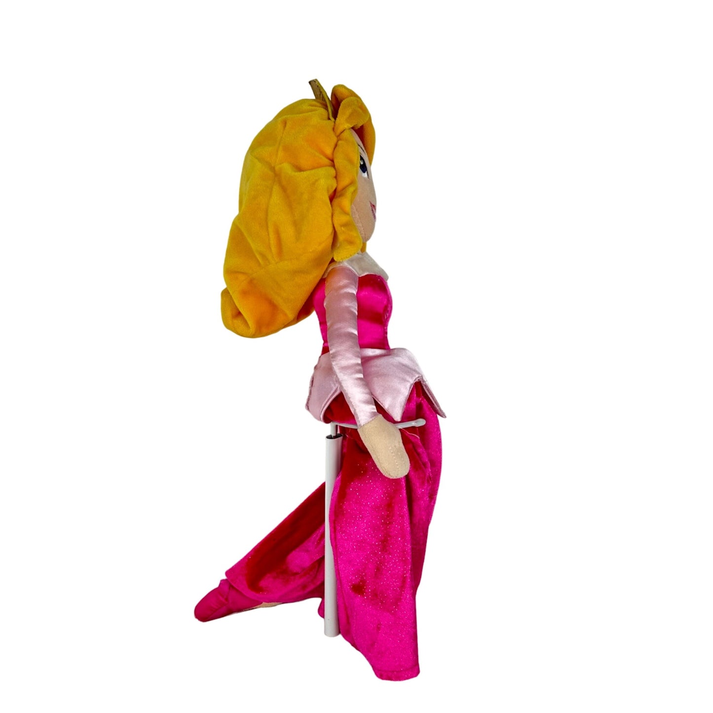 Disney Store Sleeping Beauty Princess Aurora 20" Plush Toy Doll Pink Animation