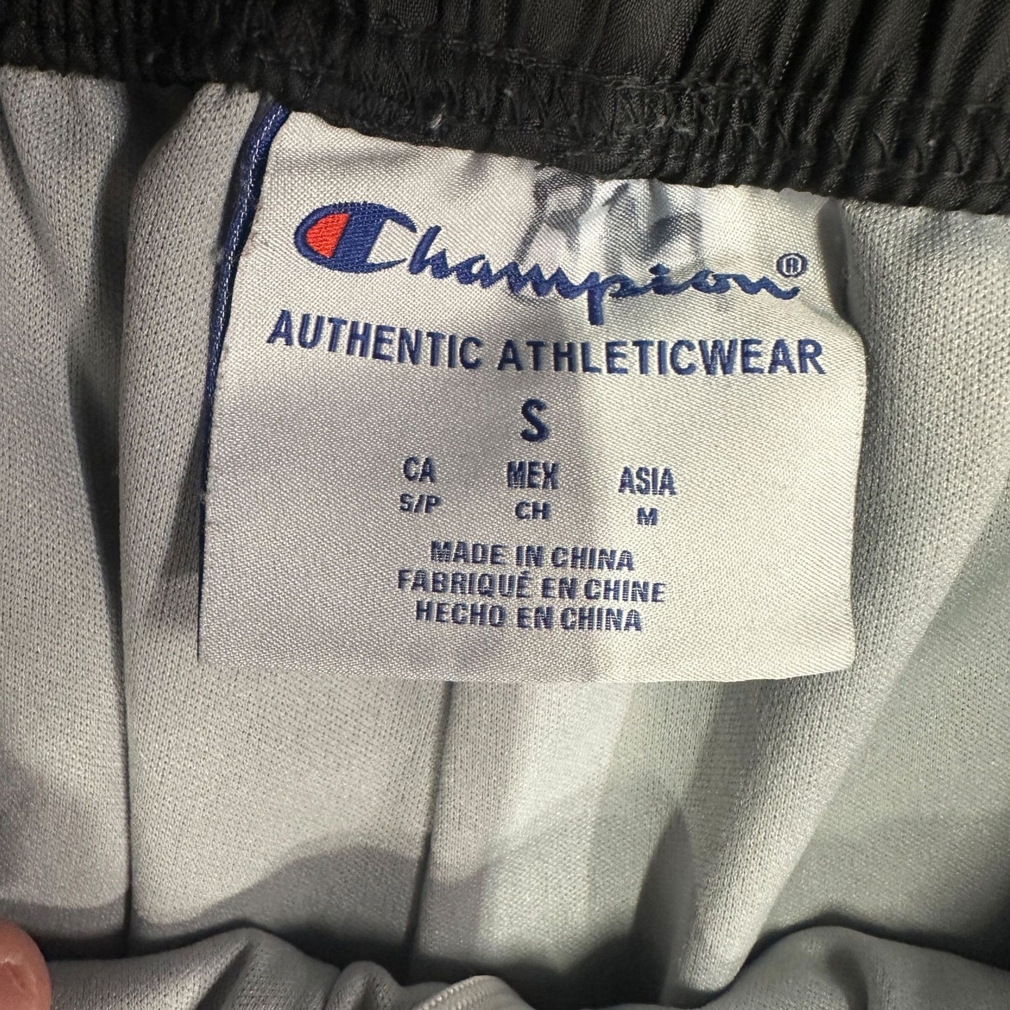 Champion Womens S Black Quest Warm Up Pants Elastic Waist Water Resistant 3511BU