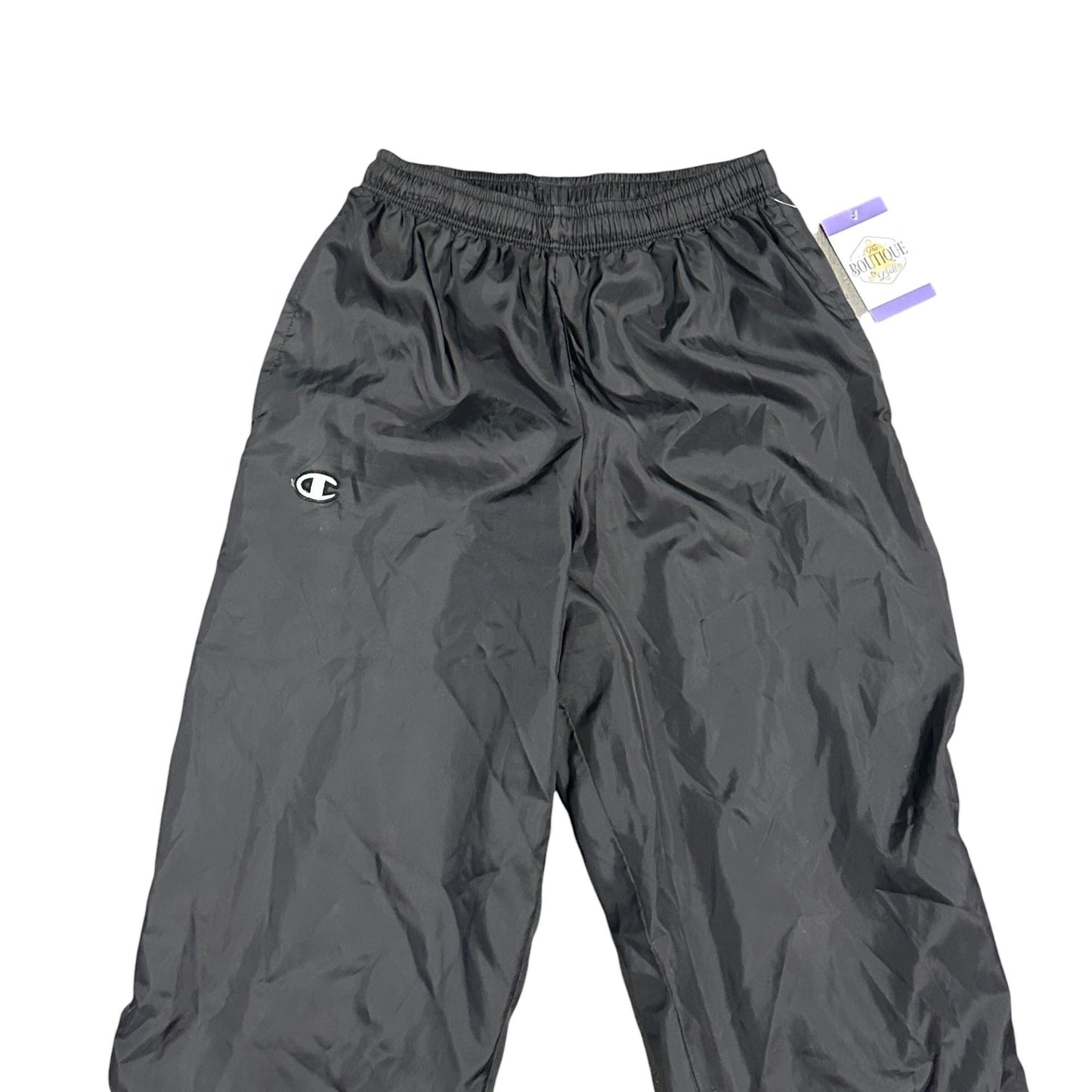 Champion Womens S Black Quest Warm Up Pants Elastic Waist Water Resistant 3511BU