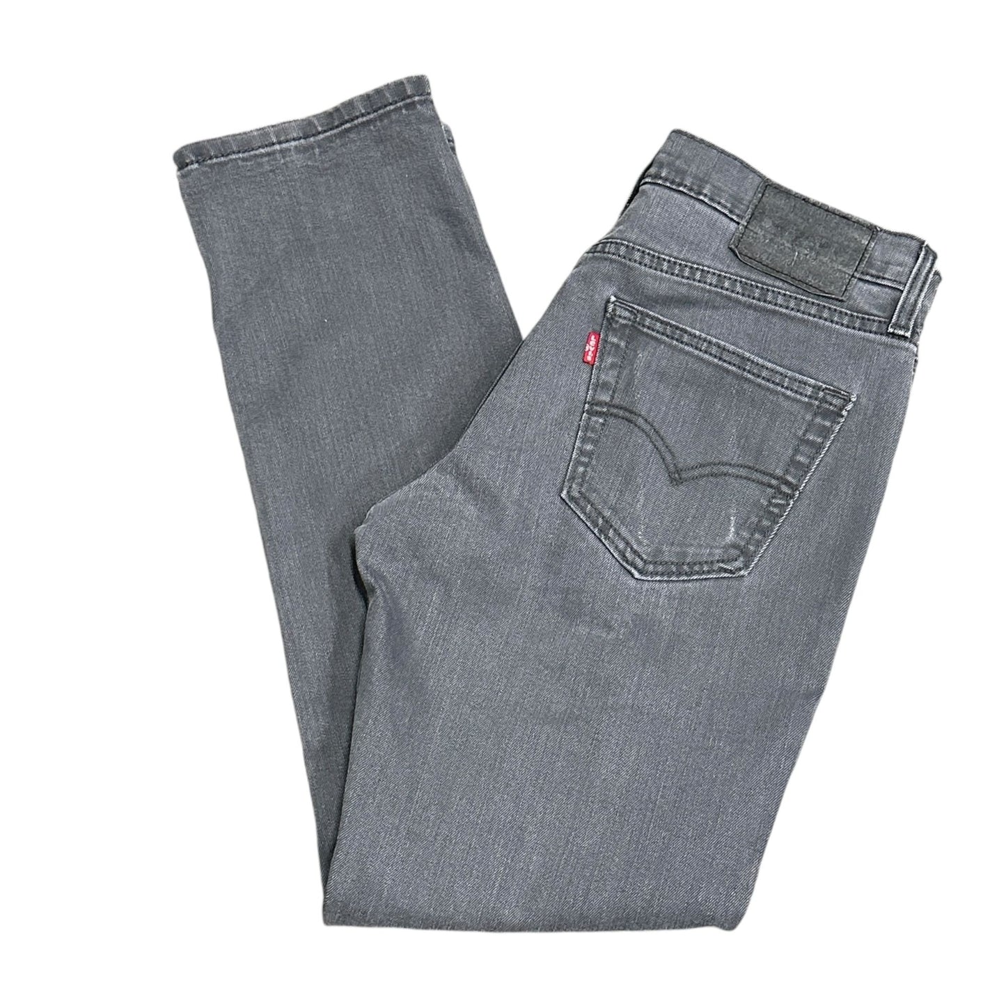 Levi Strauss Mens 30X32 541 Gray Jeans Athletic Fit Taper Leg Stretch Denim