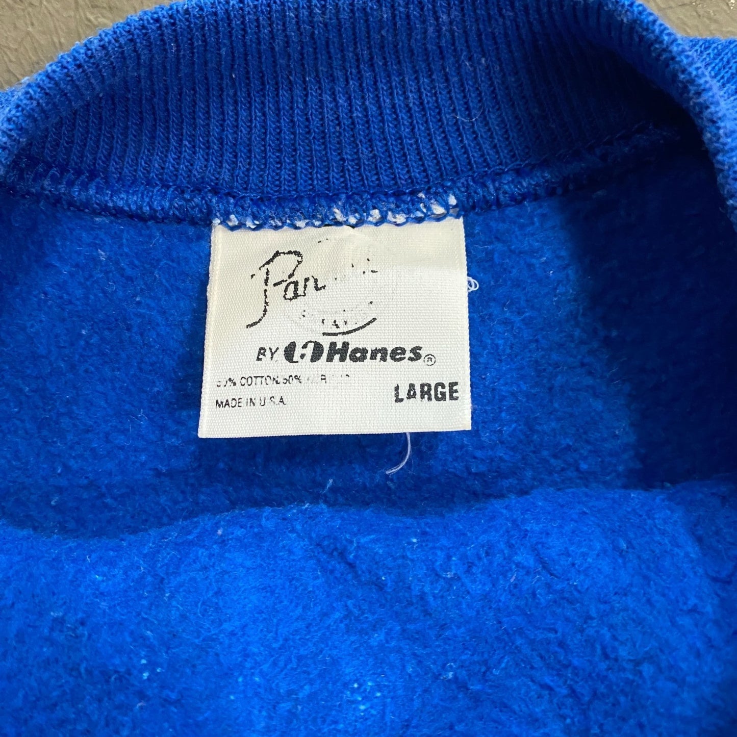 Vintage Hanes L Florida Gators Crew Neck Pullover Sweatshirt Blue Made in USA