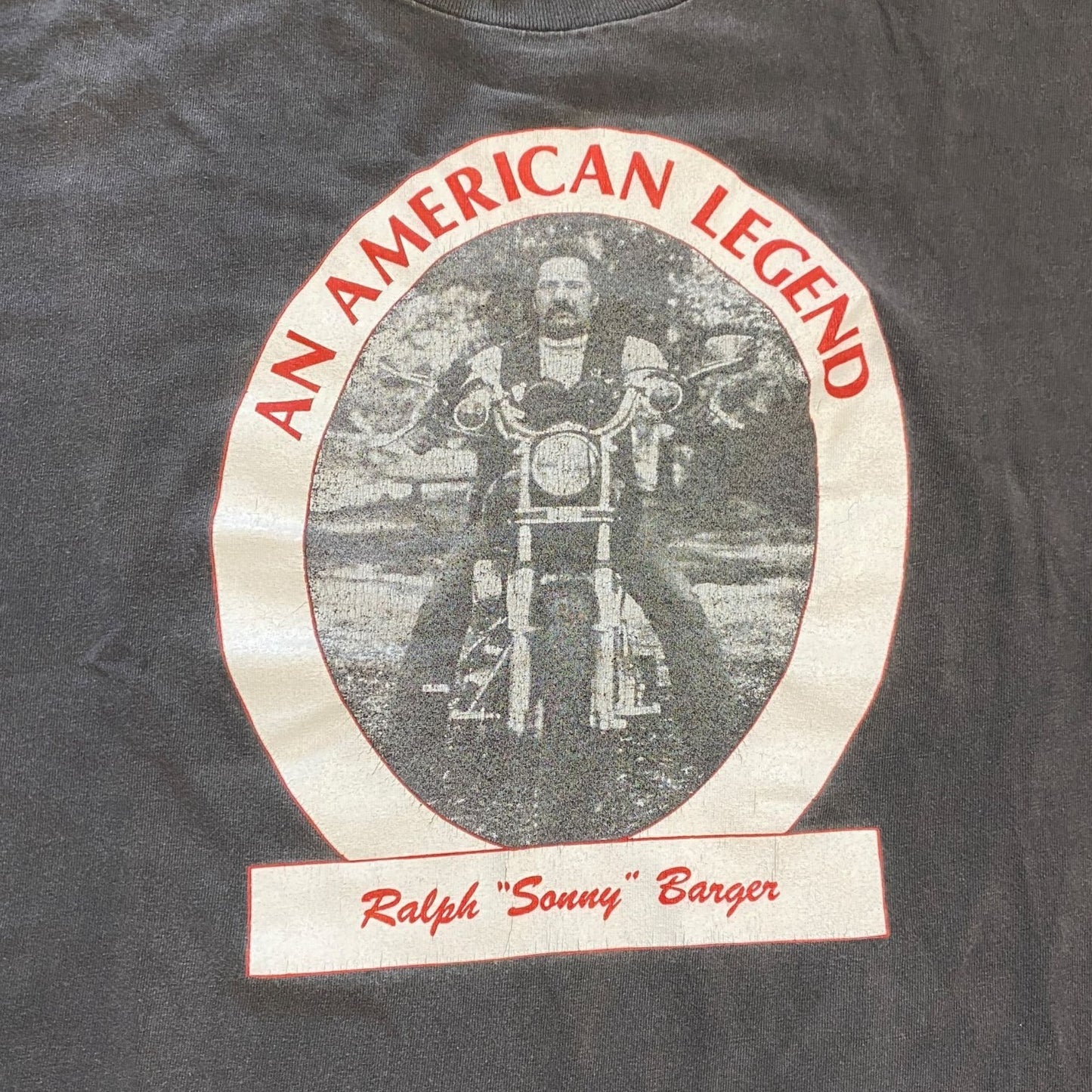 Vintage 90s Biker Tshirt Single Stitch Ralph Sonny Barger An American Legend XL