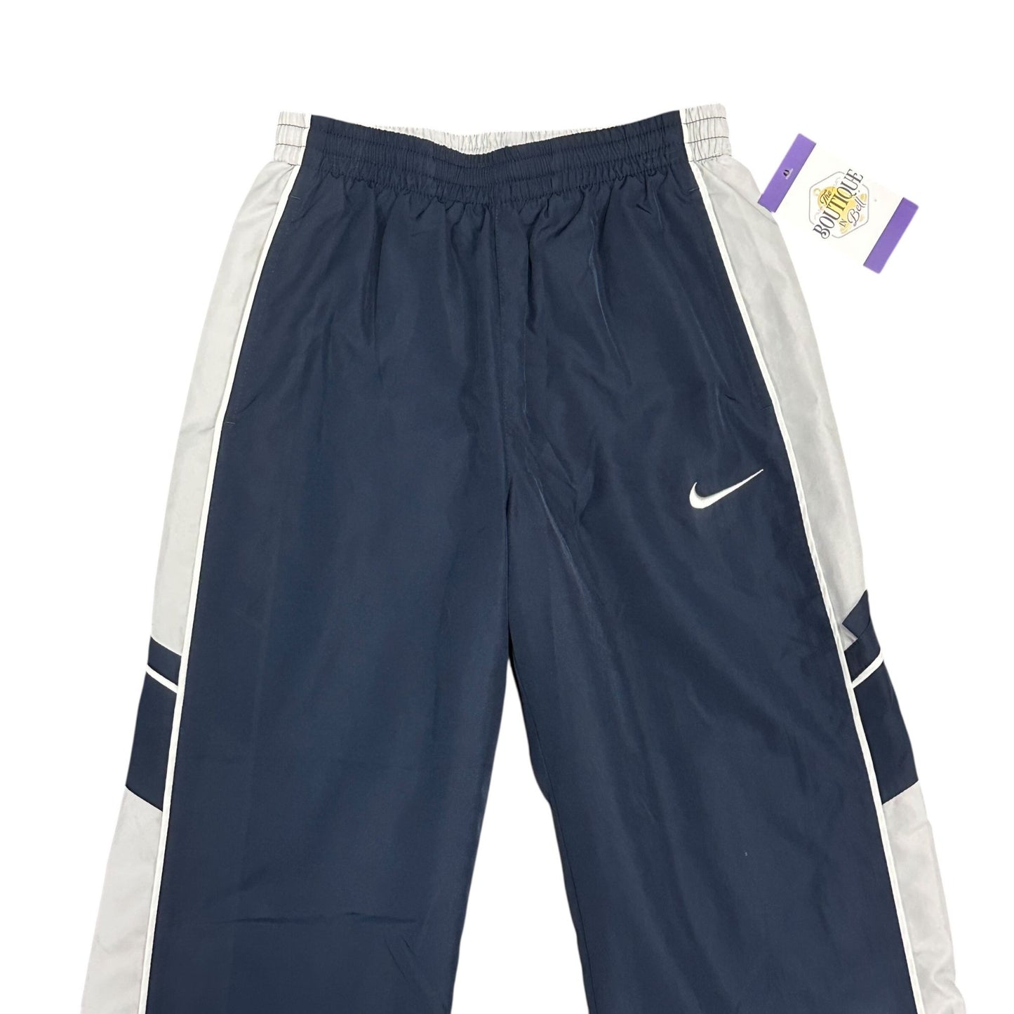 Nike Boys M Athletic Training Pants Swoosh Elasic Drawstring Waist 381520-451