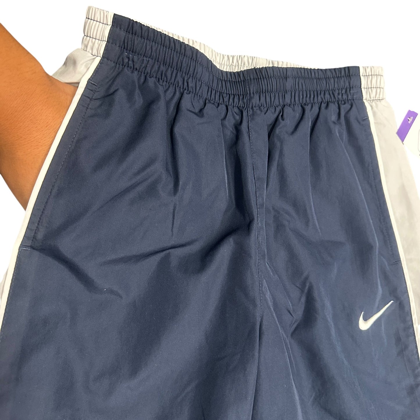 Nike Boys M Athletic Training Pants Swoosh Elasic Drawstring Waist 381520-451