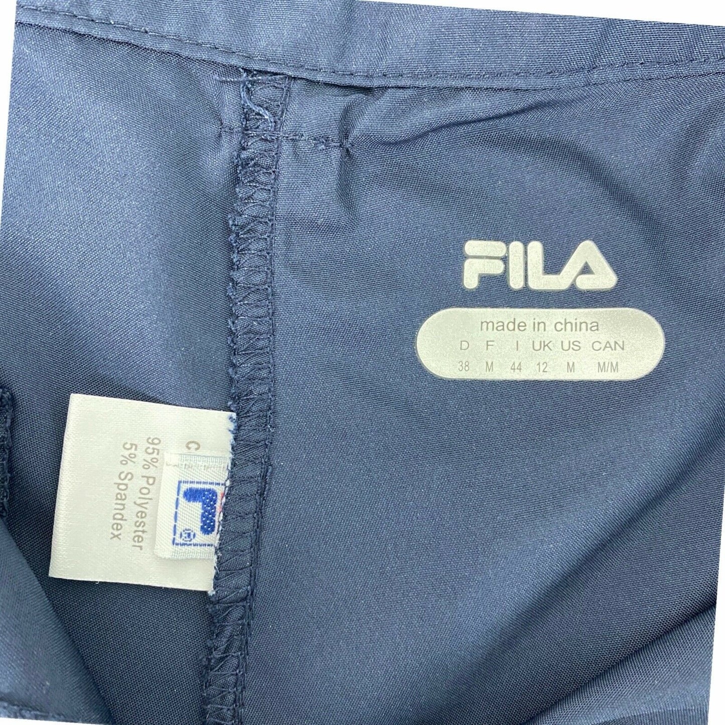 NWT Fila Sport Womens M Navy Blue Shorts Professional Bermuda Golf Stretch Belt