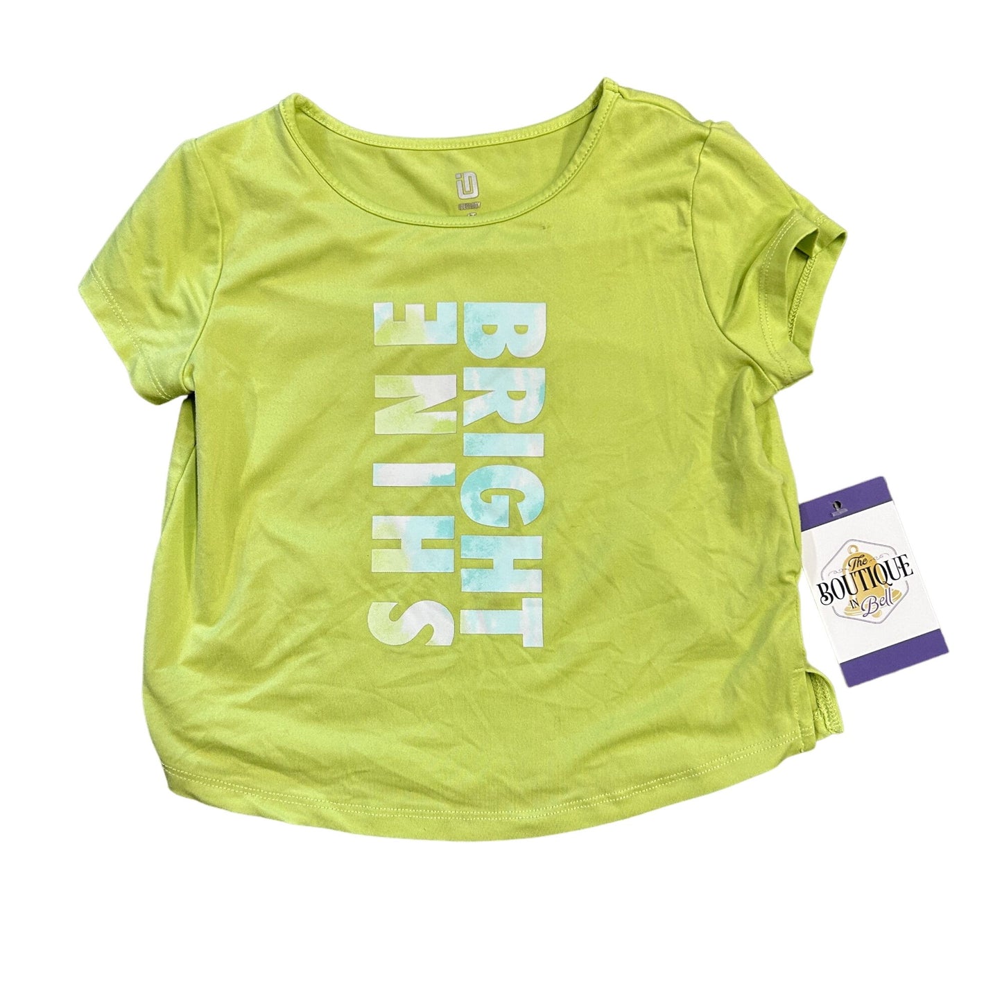 Ideology Toddler Girls 4T TShirt & Elastic Tie Dye Shorts Set "Shine Bright"