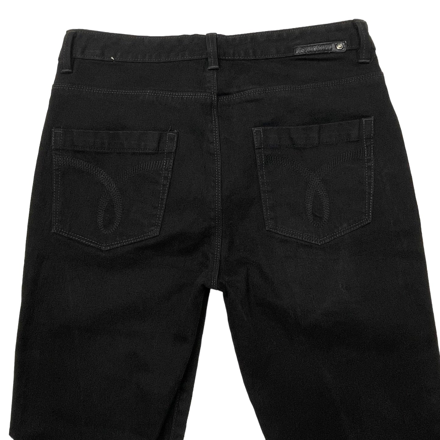 Calvin Klein Womens 8 Straight Leg Black Jeans Stretch 5 Pocket Logo Casual